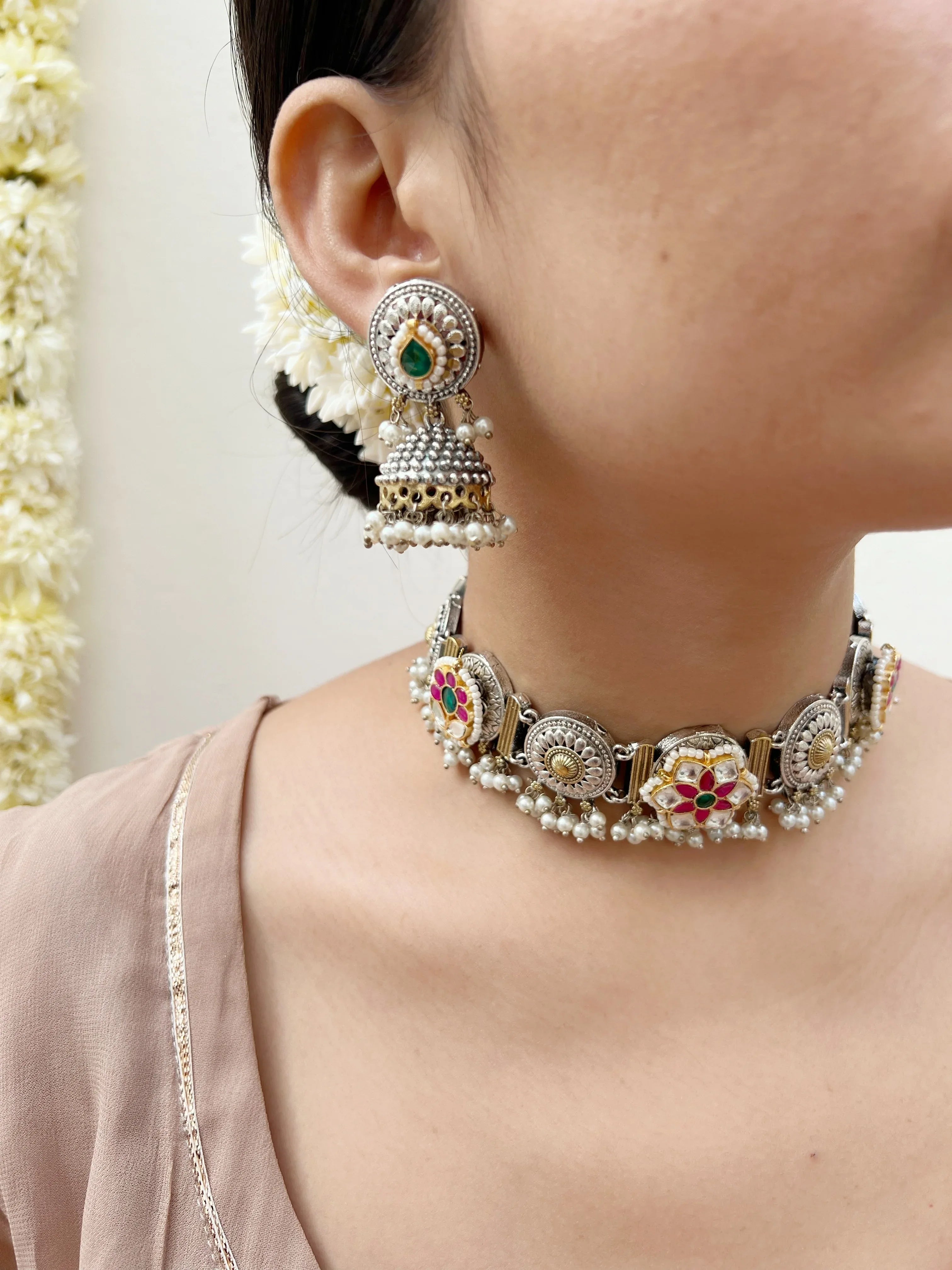 Nakashi Choker Set - Jhaanjhariya