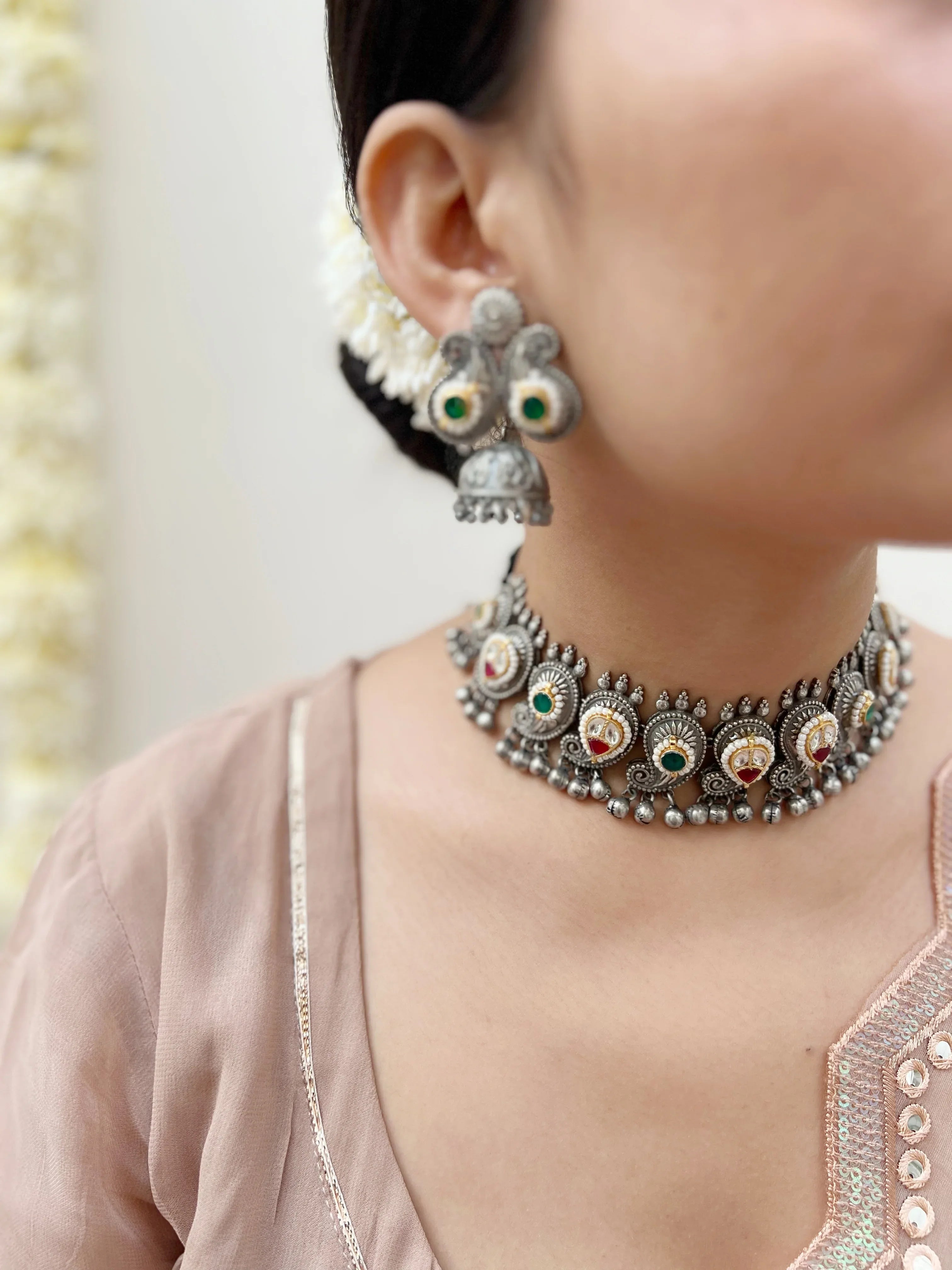 Ranika Choker Set - Jhaanjhariya
