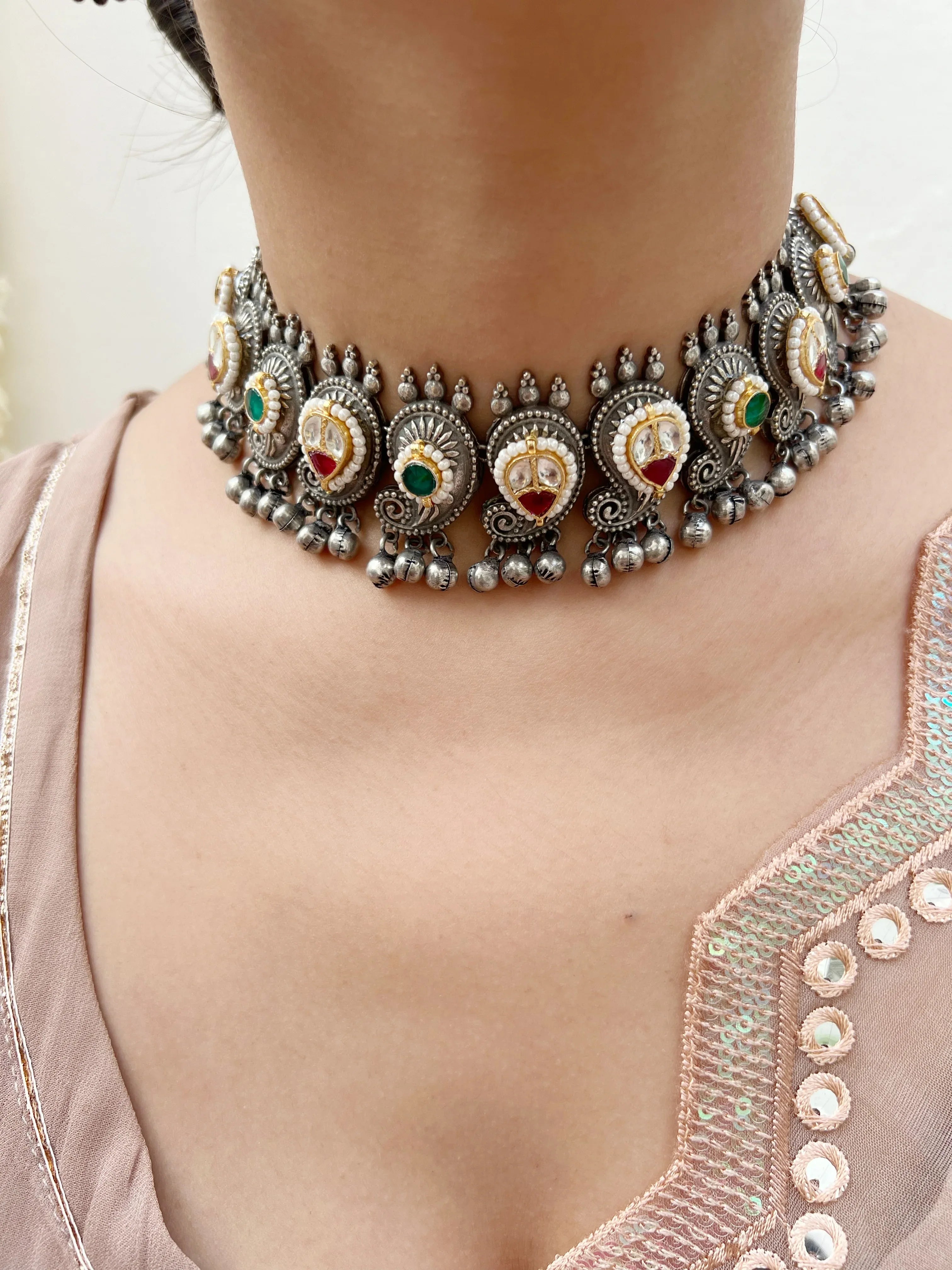 Ranika Choker Set - Jhaanjhariya