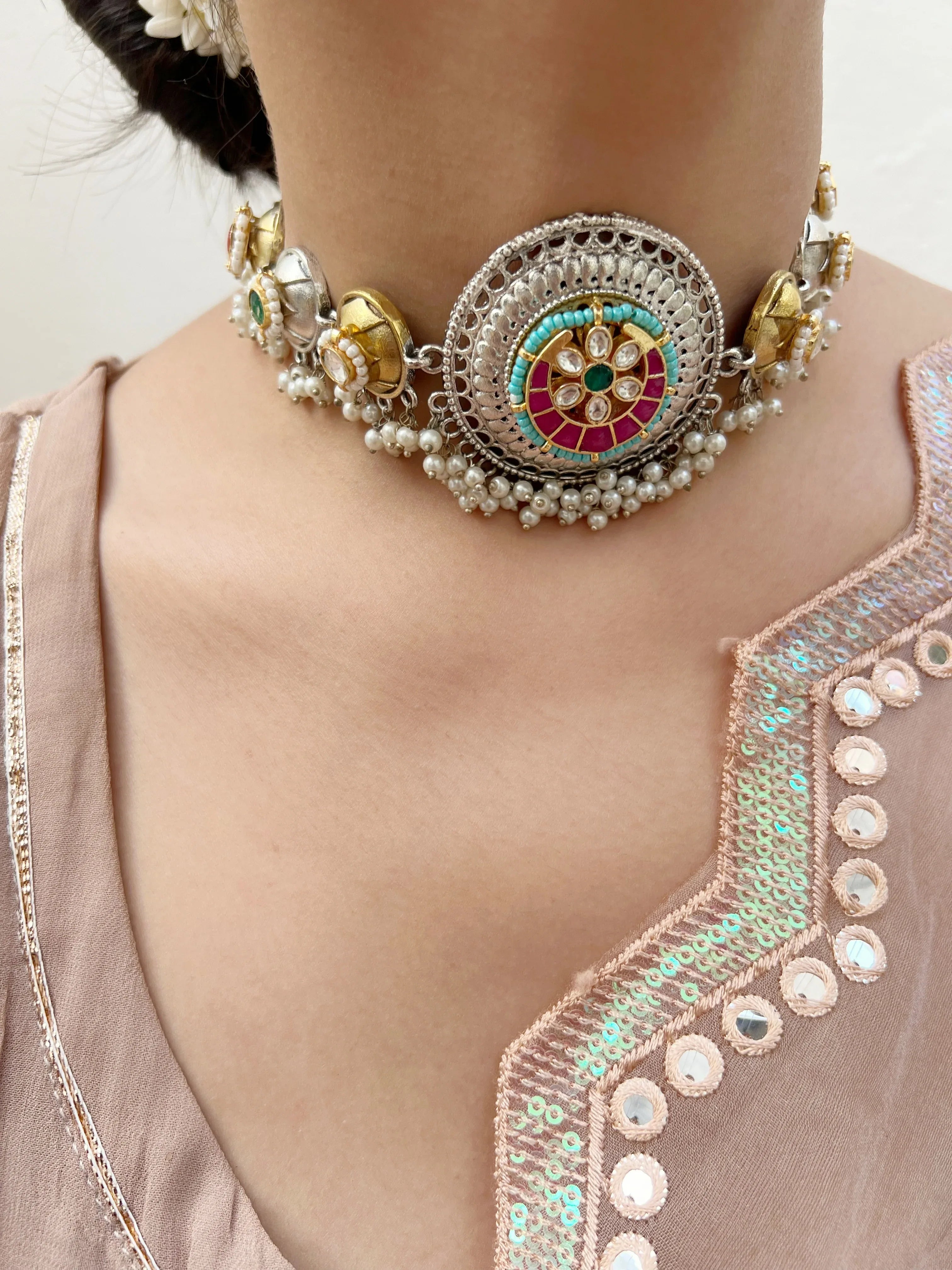 Raya Choker Set - Jhaanjhariya