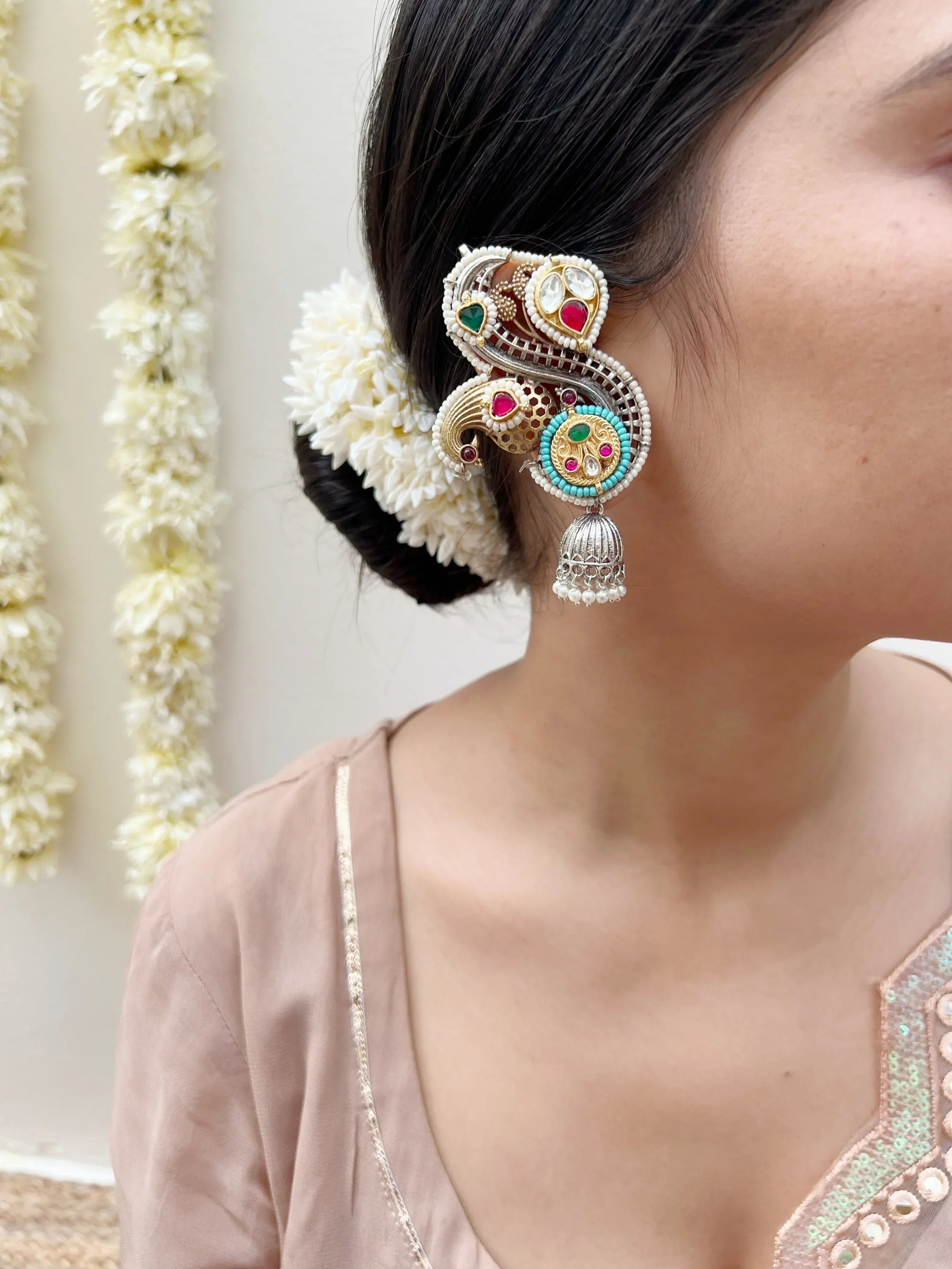Chaand Raag Kaanphool Earrings ( Earcuffs) - Jhaanjhariya