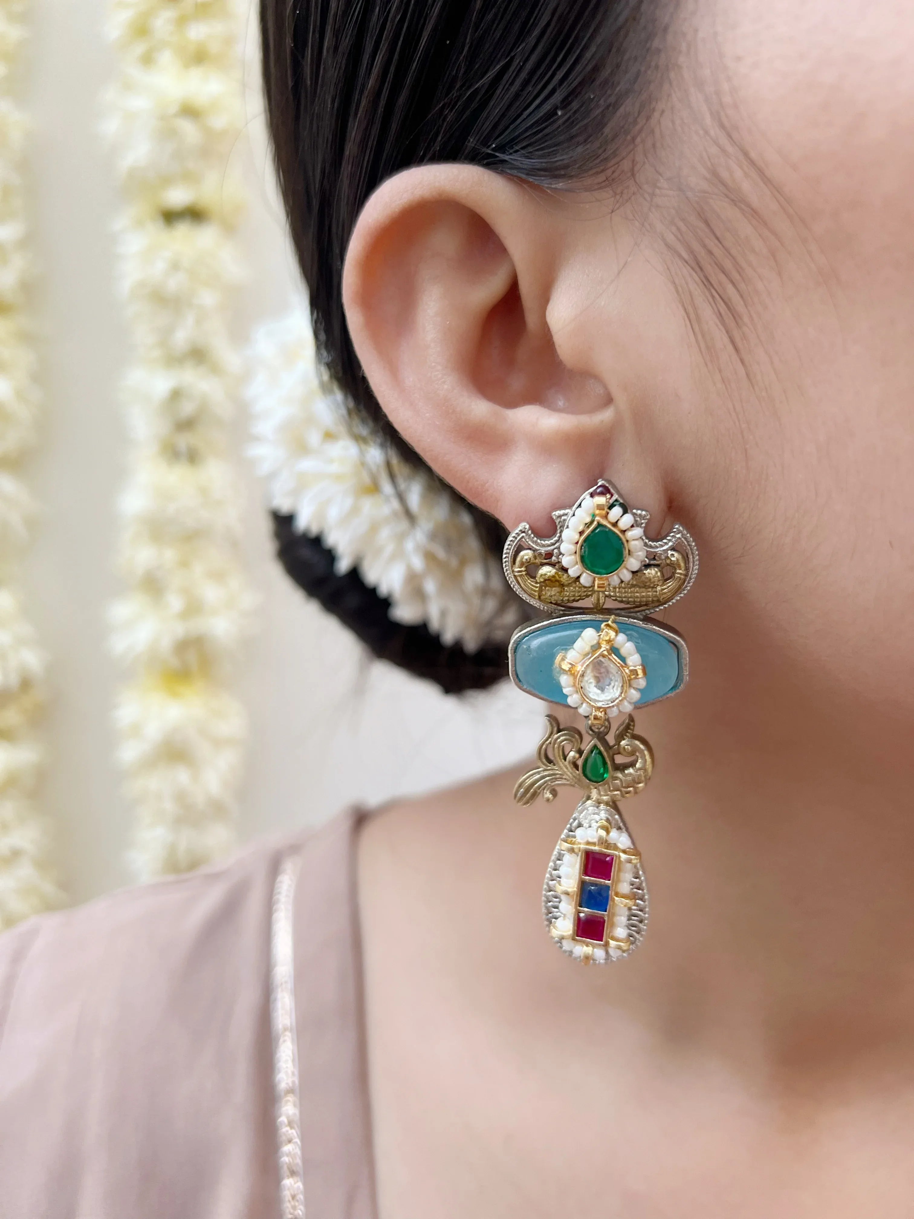 Ramiha Fusion Danglers - Jhaanjhariya