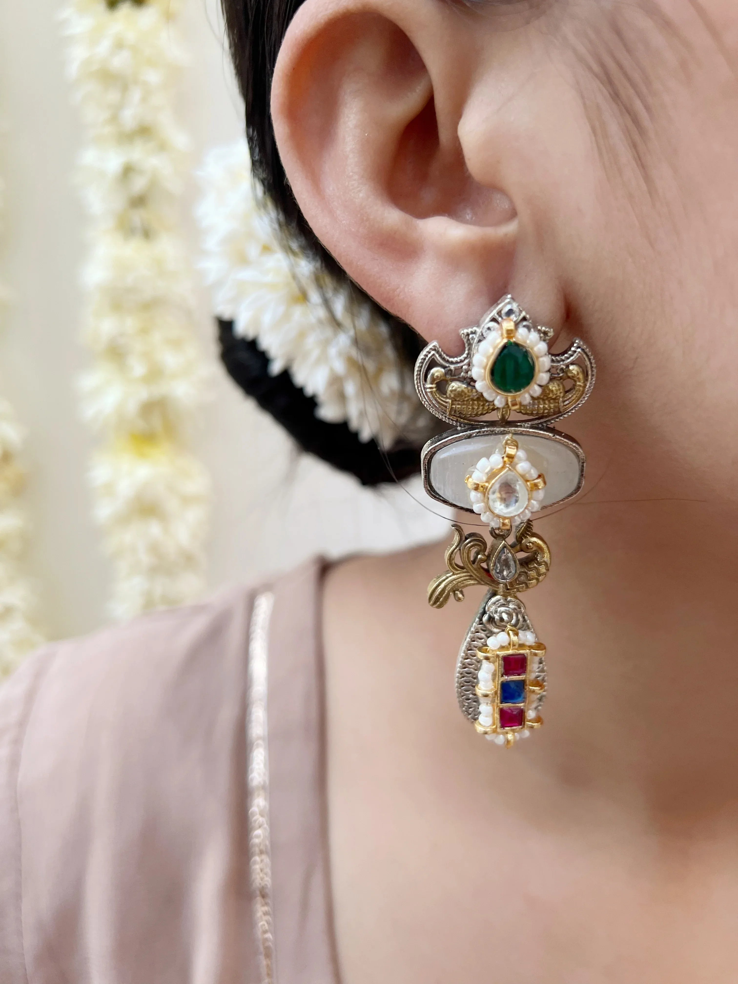 Ramiha Fusion Danglers - Jhaanjhariya