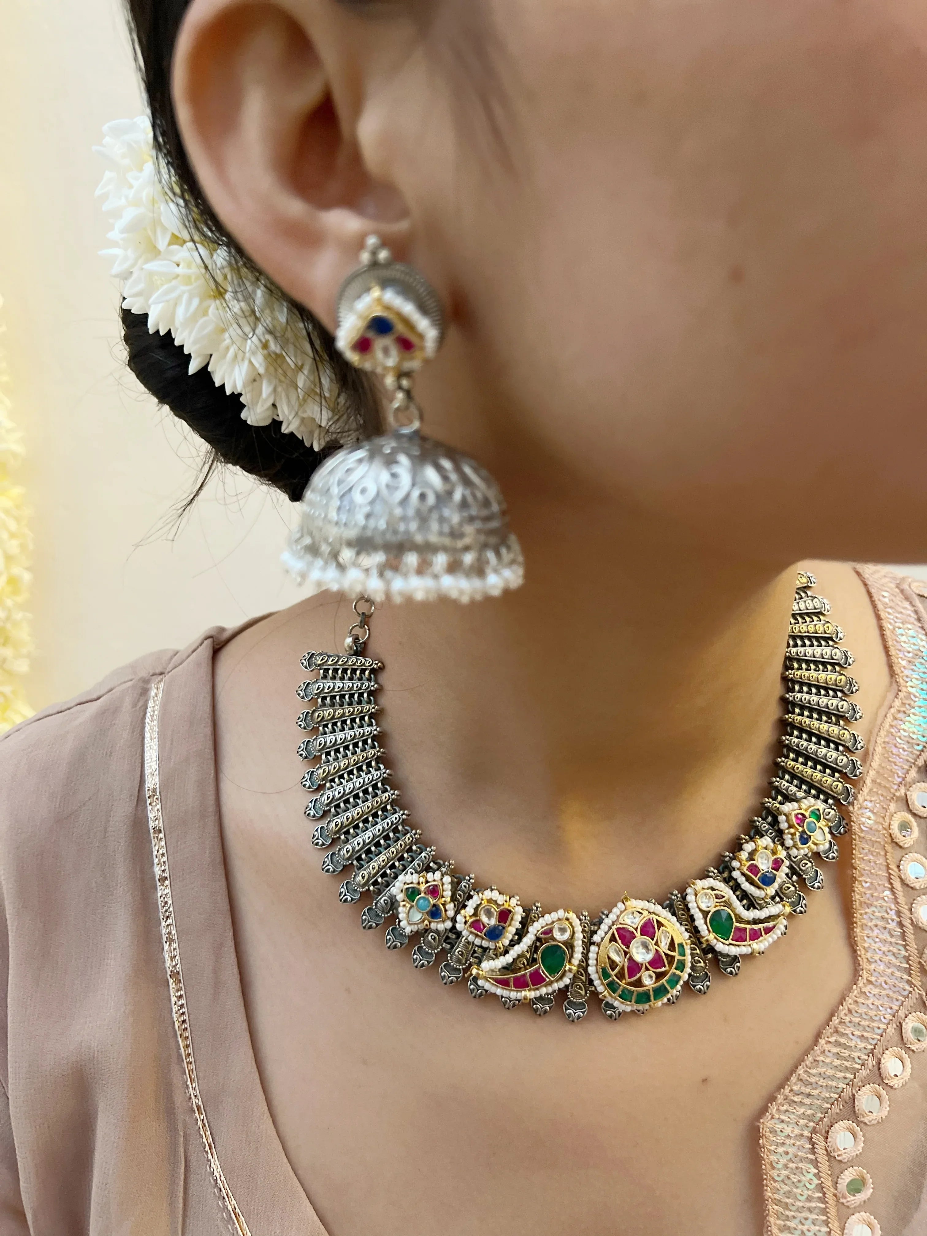Phani Necklace Set - Jhaanjhariya