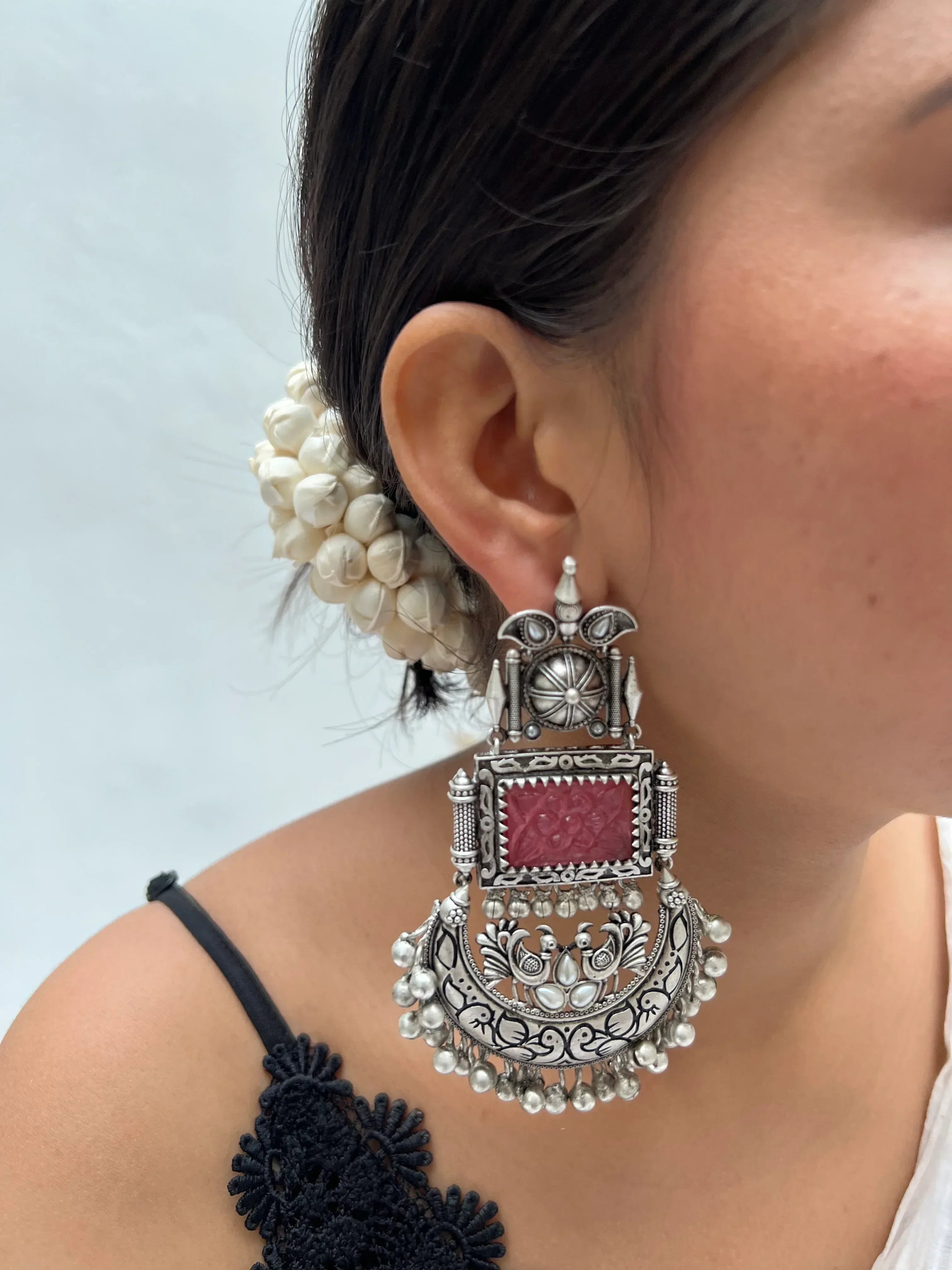 Amruta Brass Danglers - Jhaanjhariya