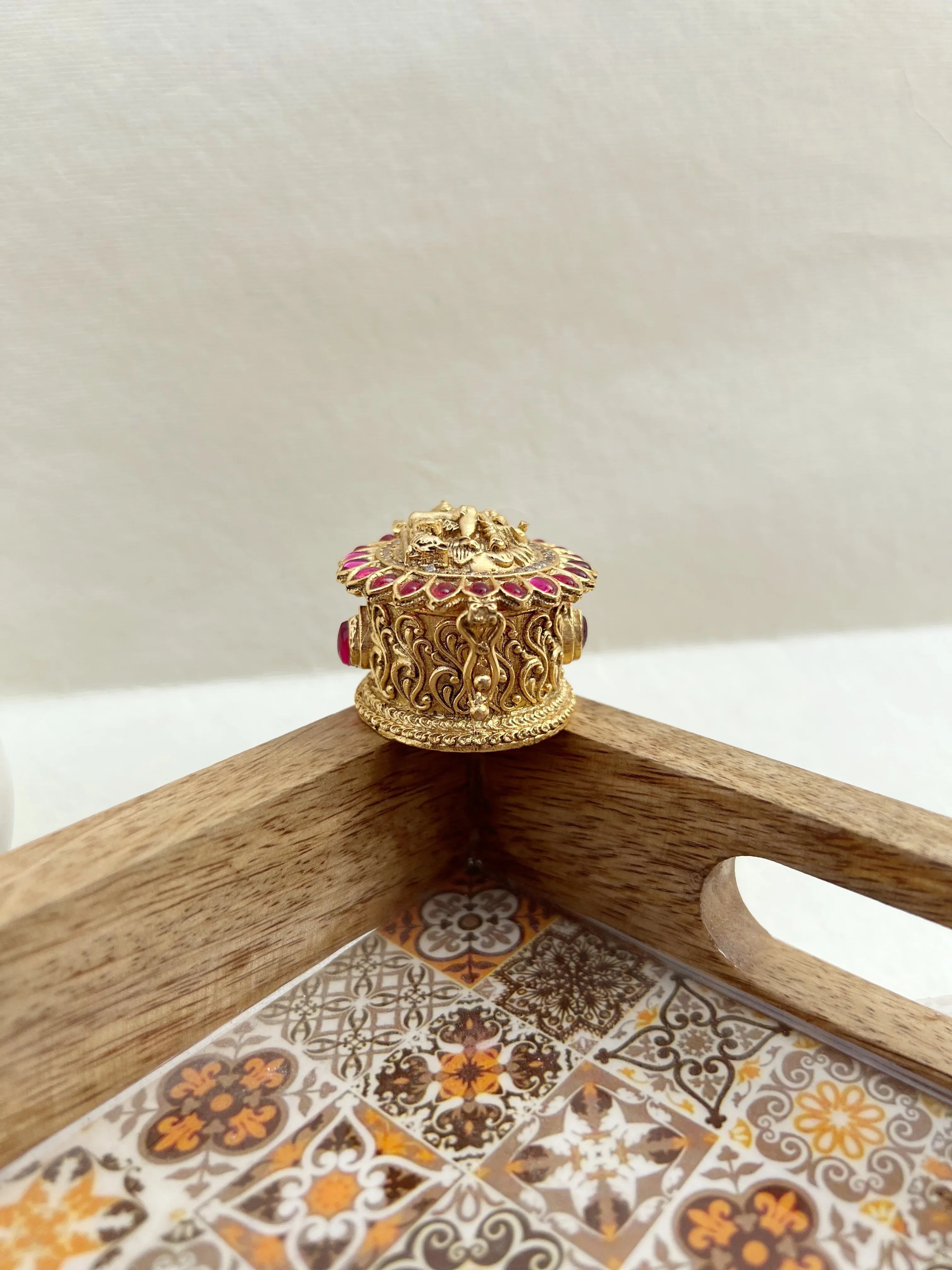 Shiv Parvati Kumkum-Box - Jhaanjhariya