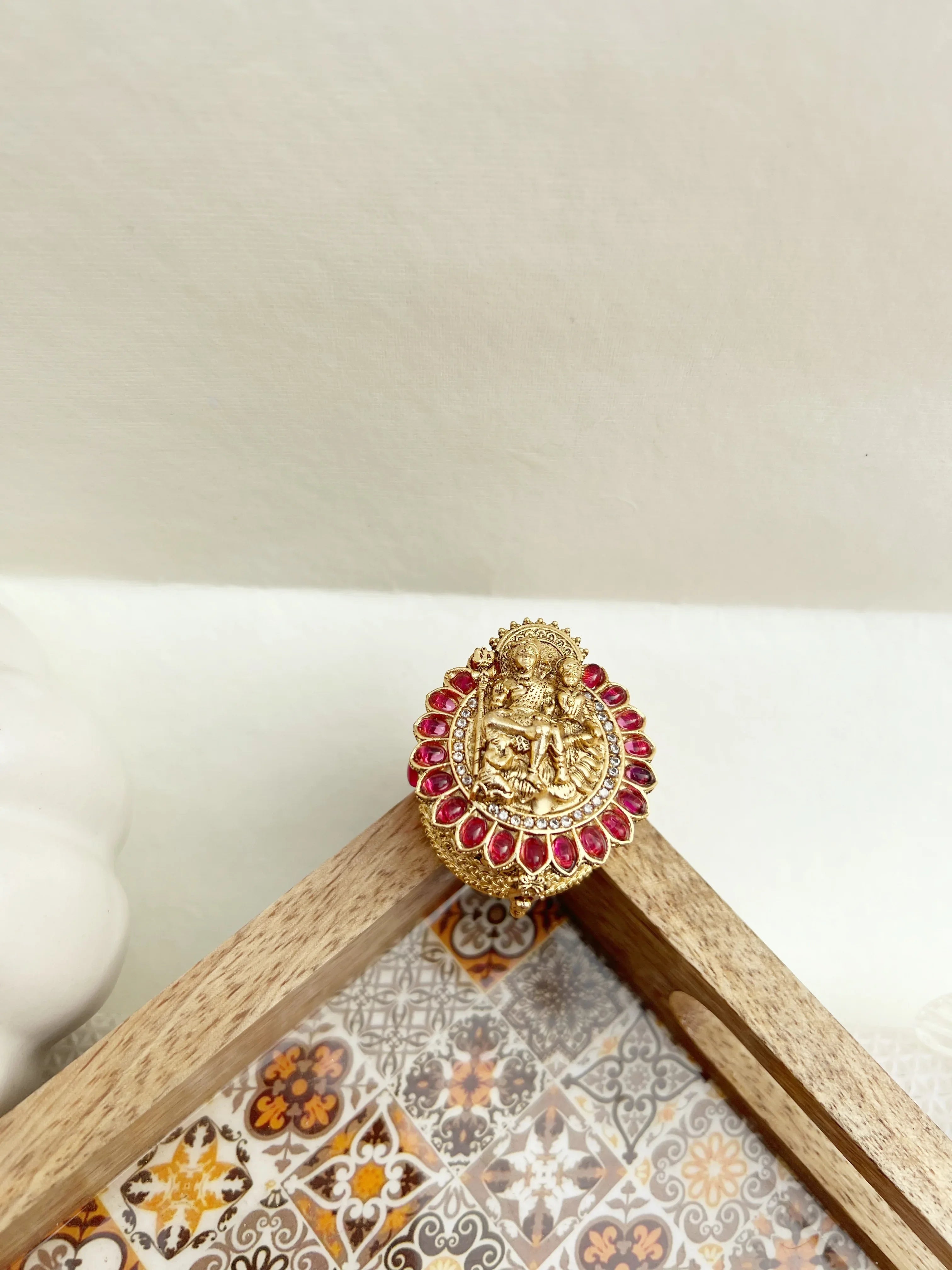 Shiv Parvati Kumkum-Box - Jhaanjhariya