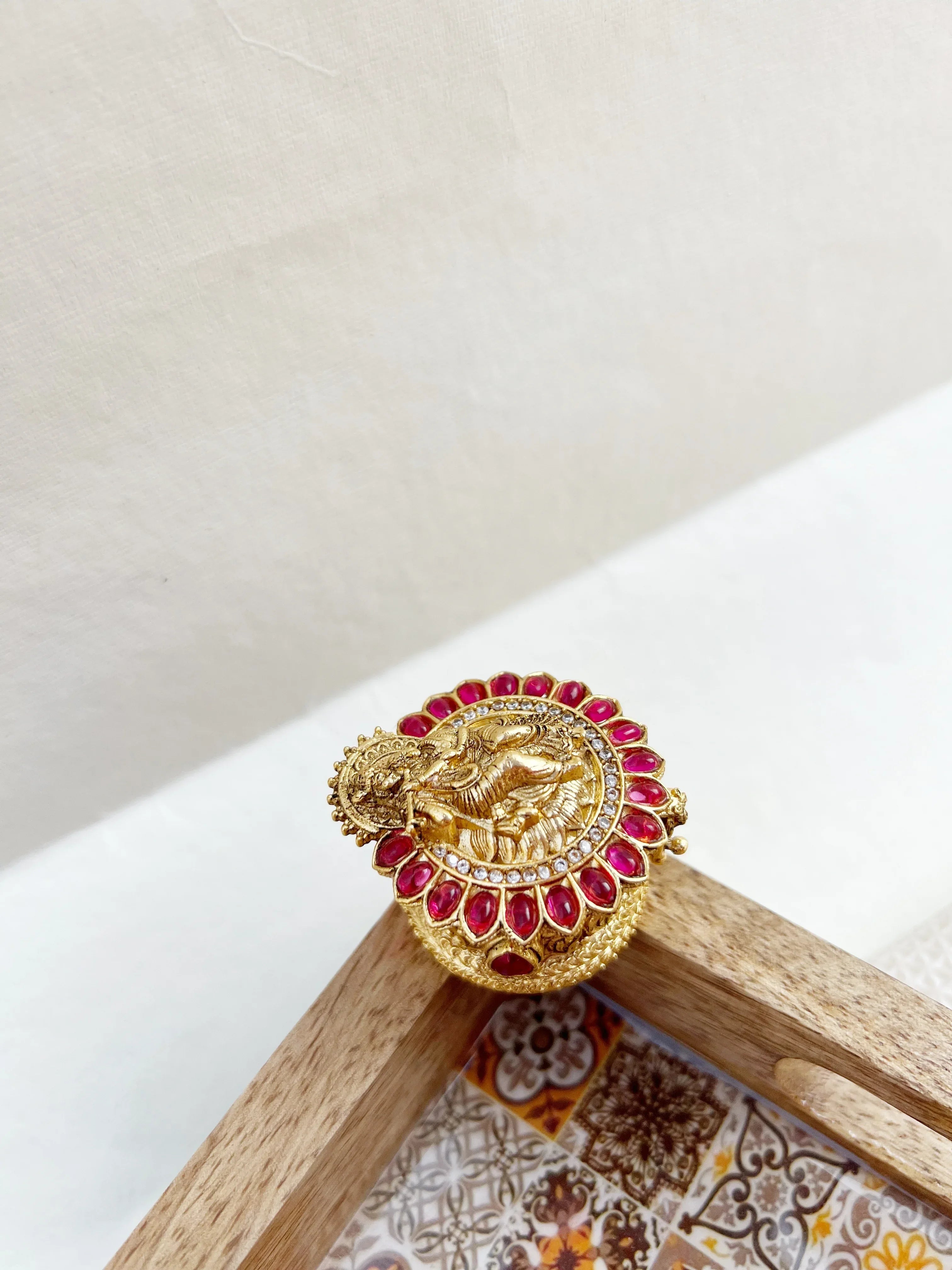 Rdhe Krishna Kumkum-Box - Jhaanjhariya