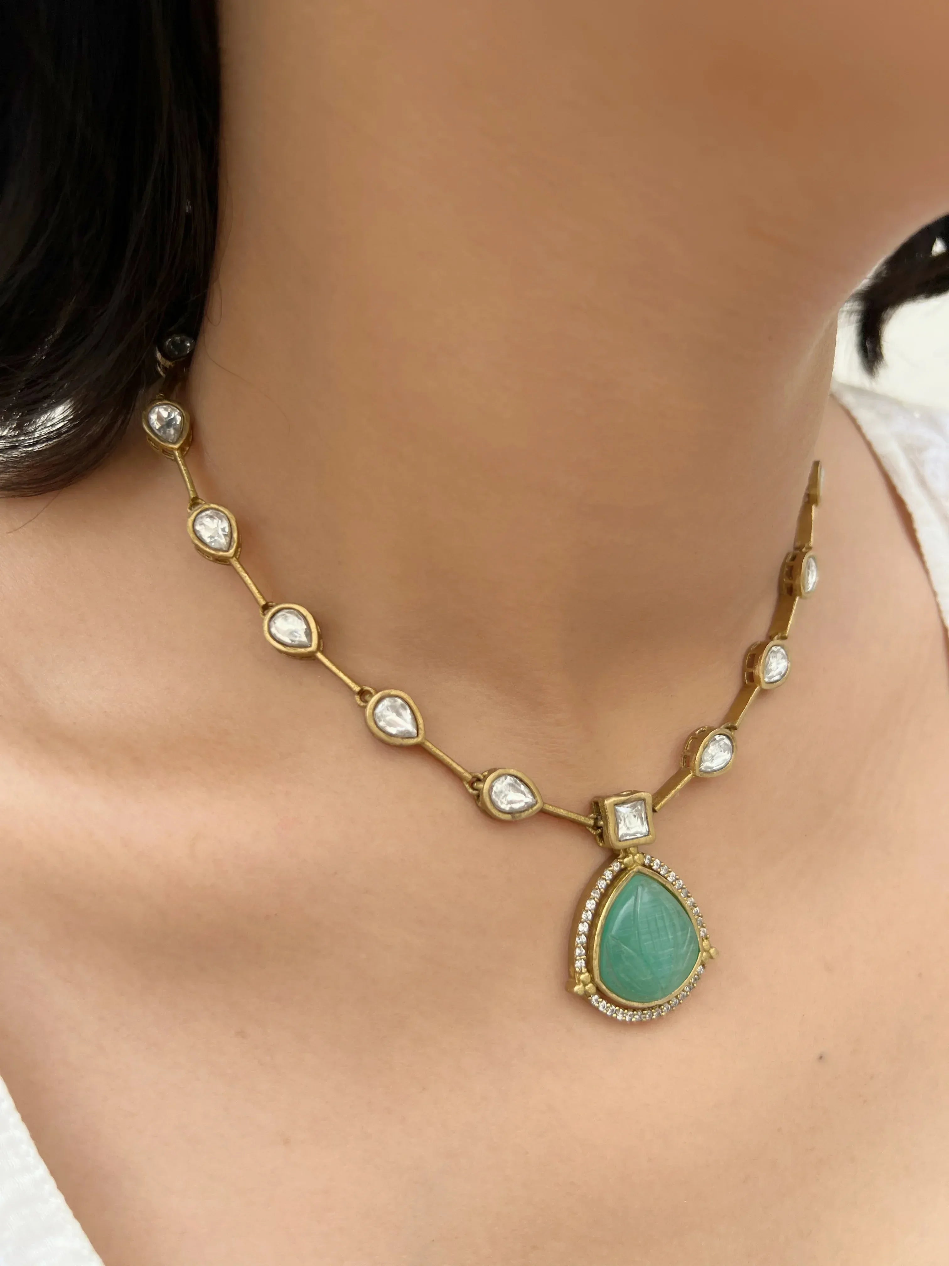 Amara Zari Necklace - Jhaanjhariya