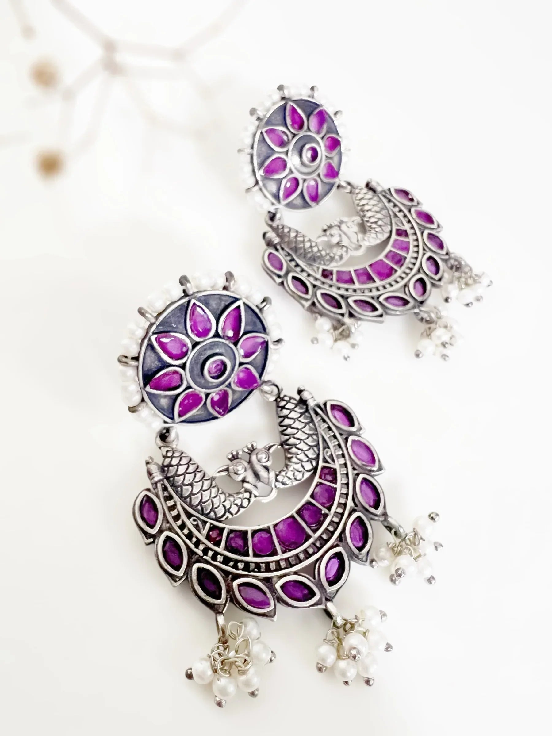 Mist & Metal Earring - Jhaanjhariya