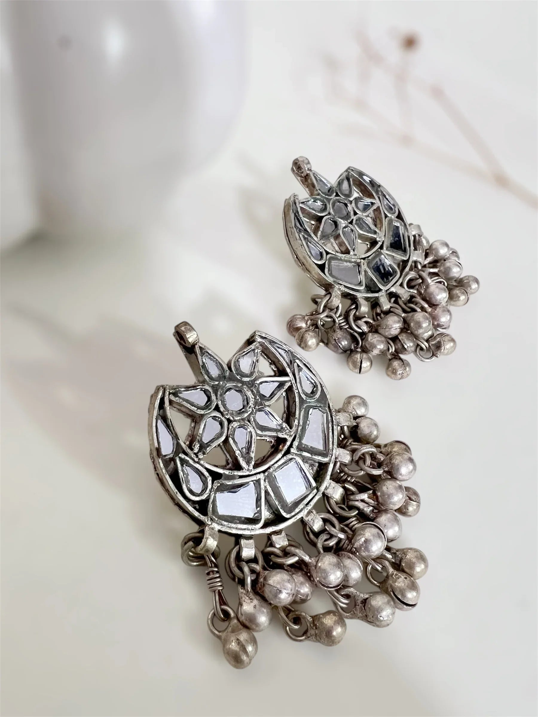 StarLoom Mirror Earring - Jhaanjhariya