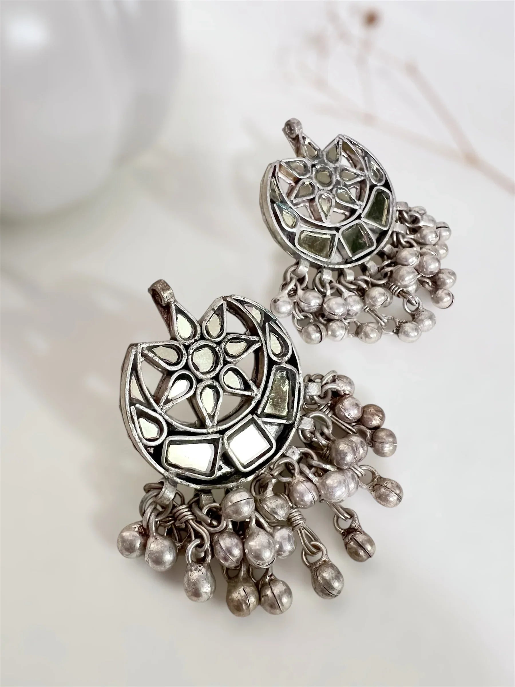 StarLoom Mirror Earring - Jhaanjhariya