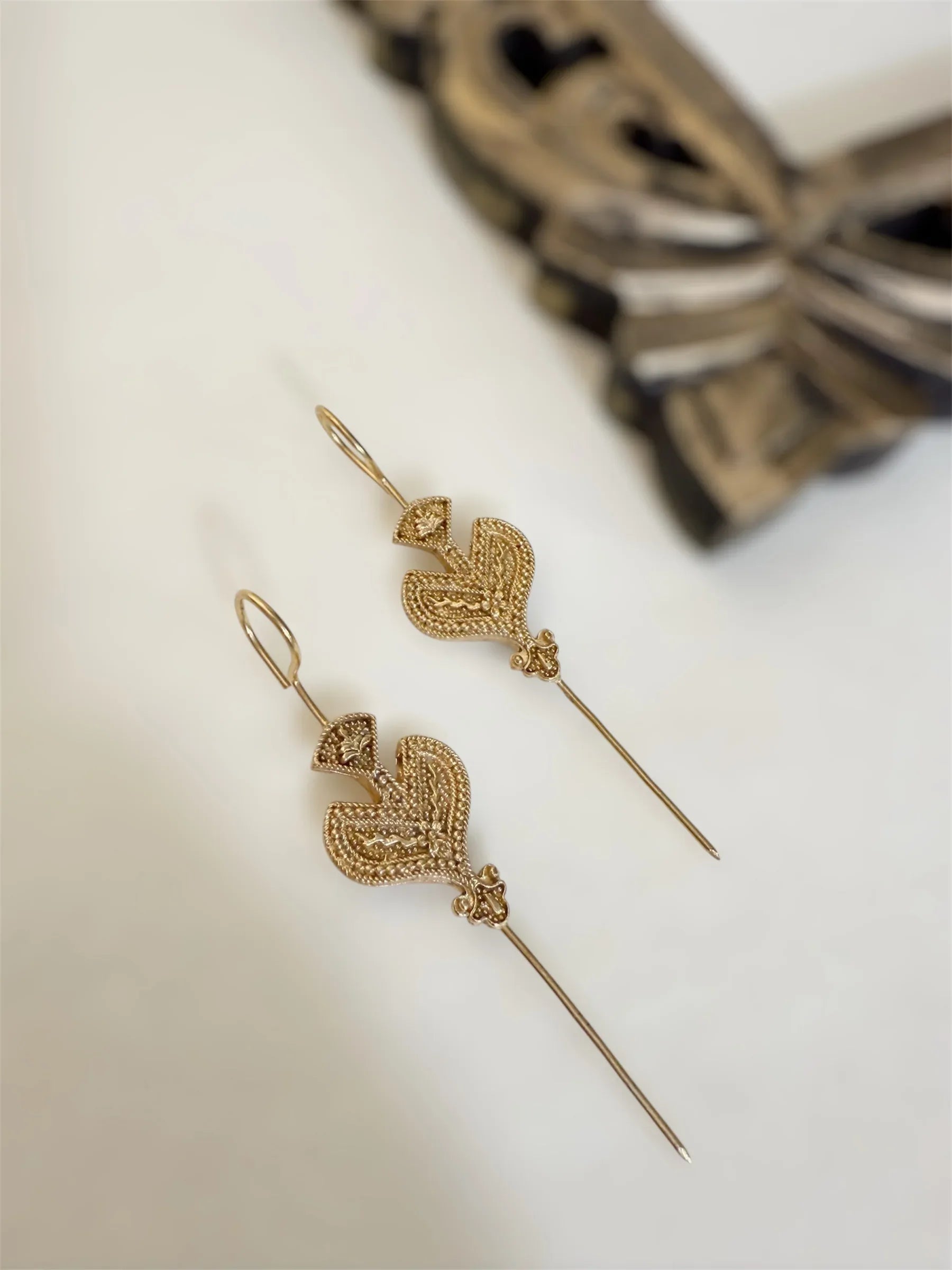 Paan Sona Earring (SET OF TWO) - Jhaanjhariya