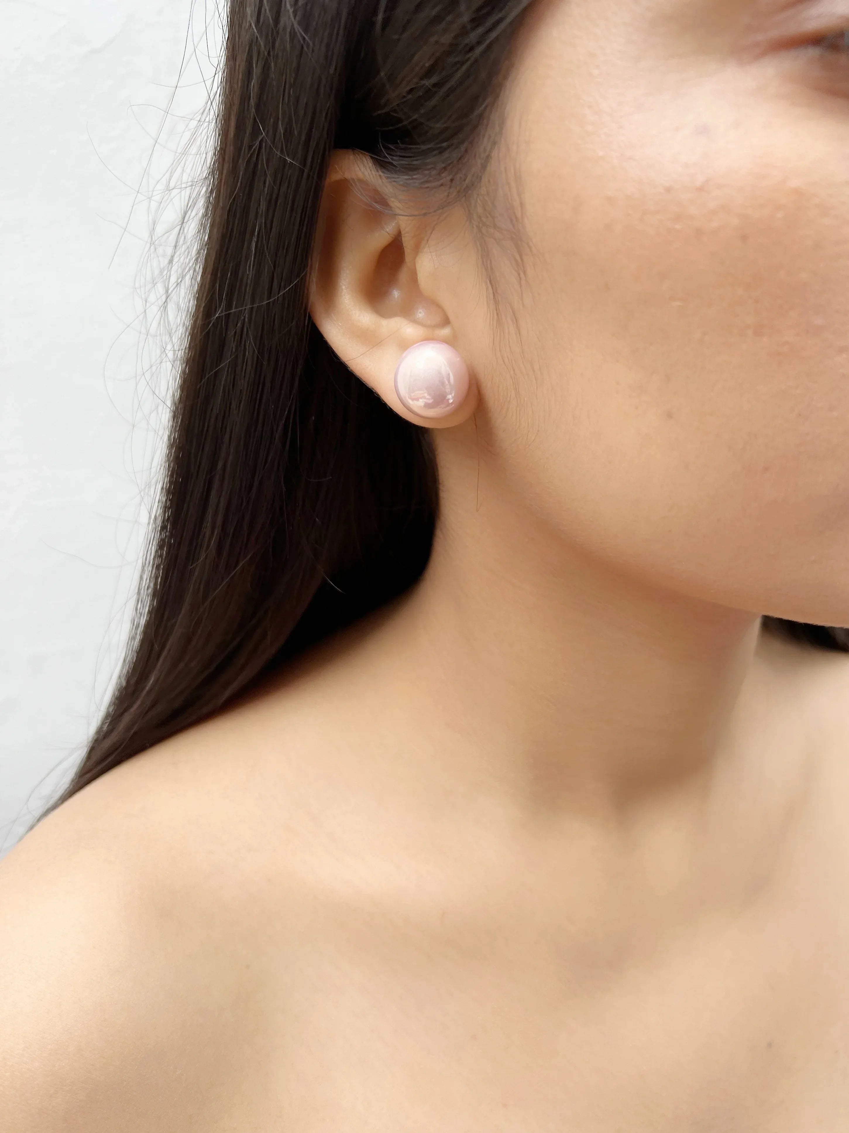 Eleanor 16 Mm Pearl Studs - Jhaanjhariya