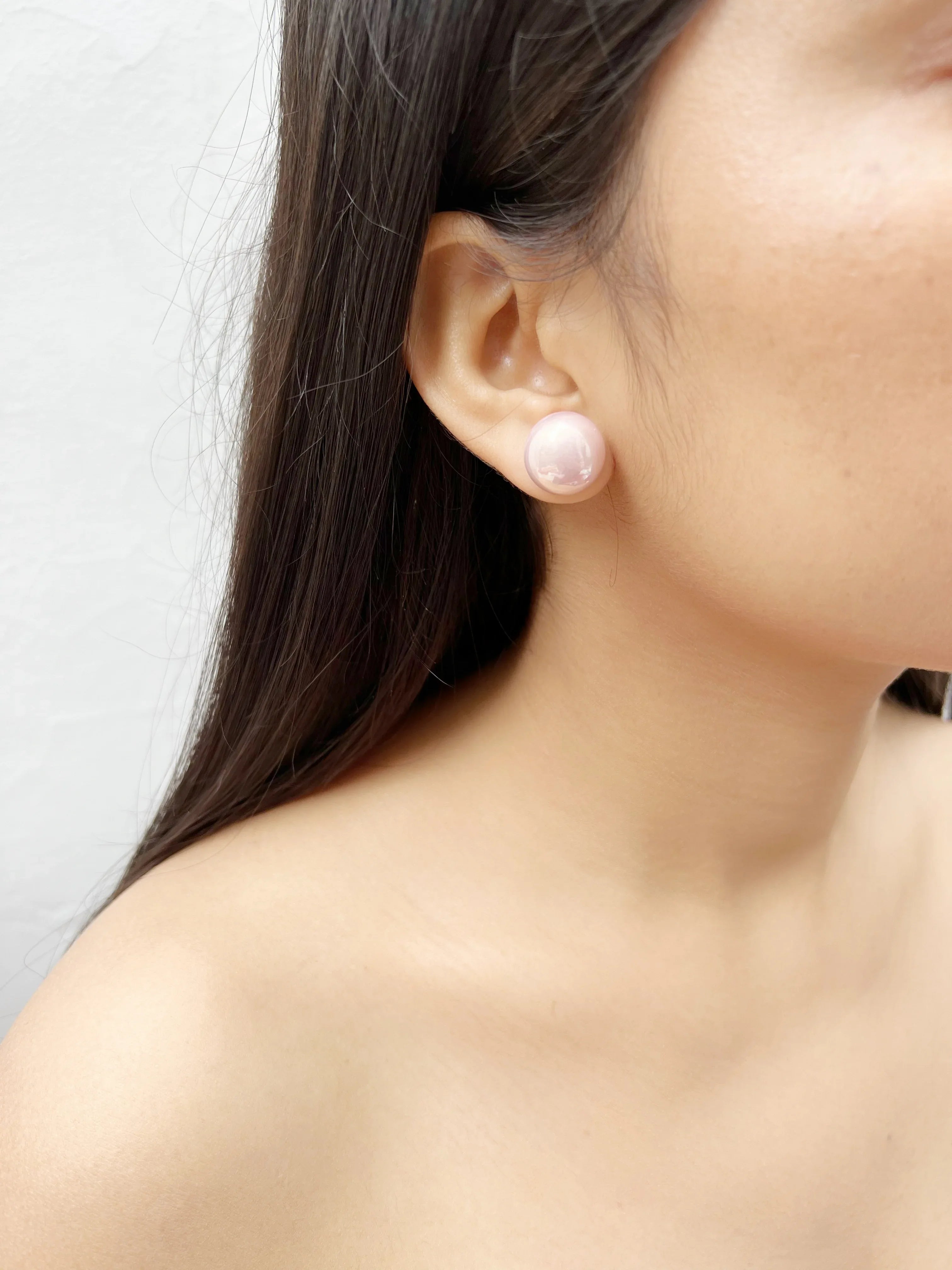 Eleanor 16 Mm Pearl Studs - Jhaanjhariya