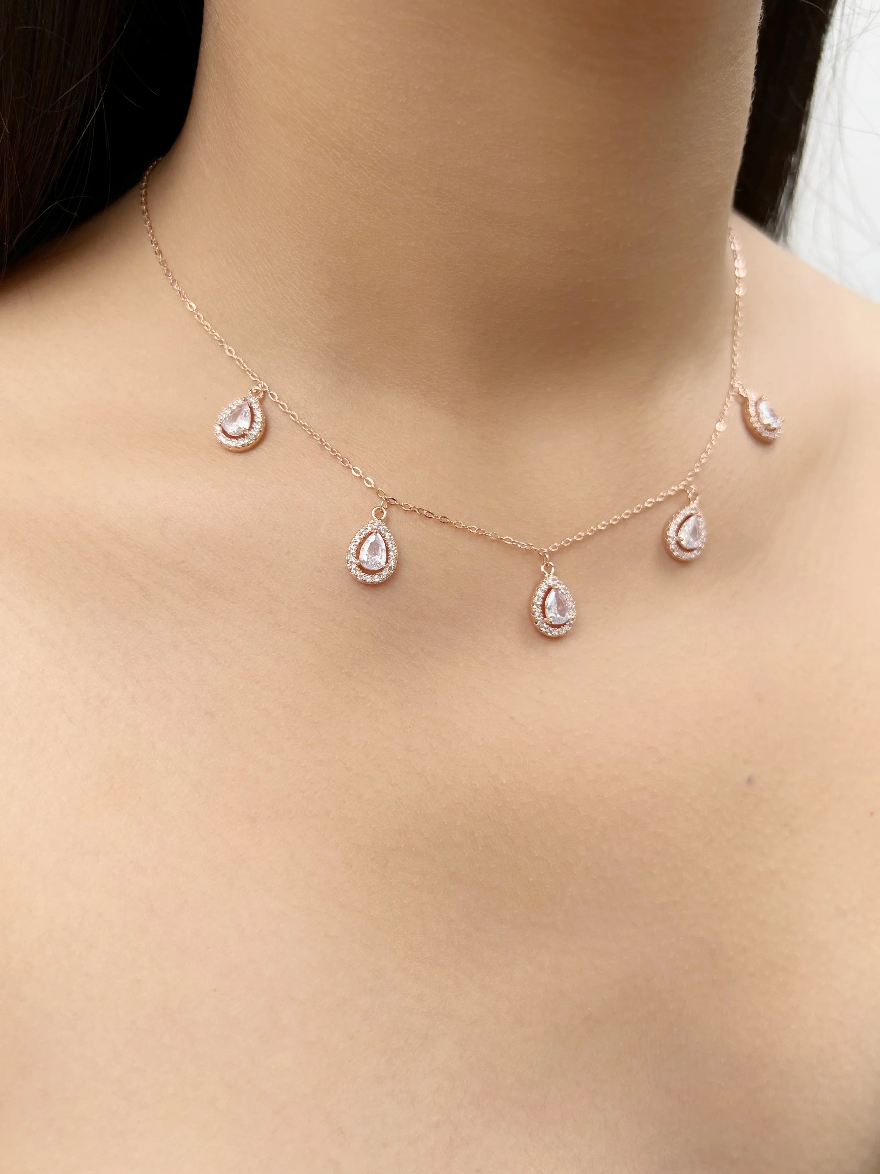 Drops Charm Pendant Necklace - Jhaanjhariya