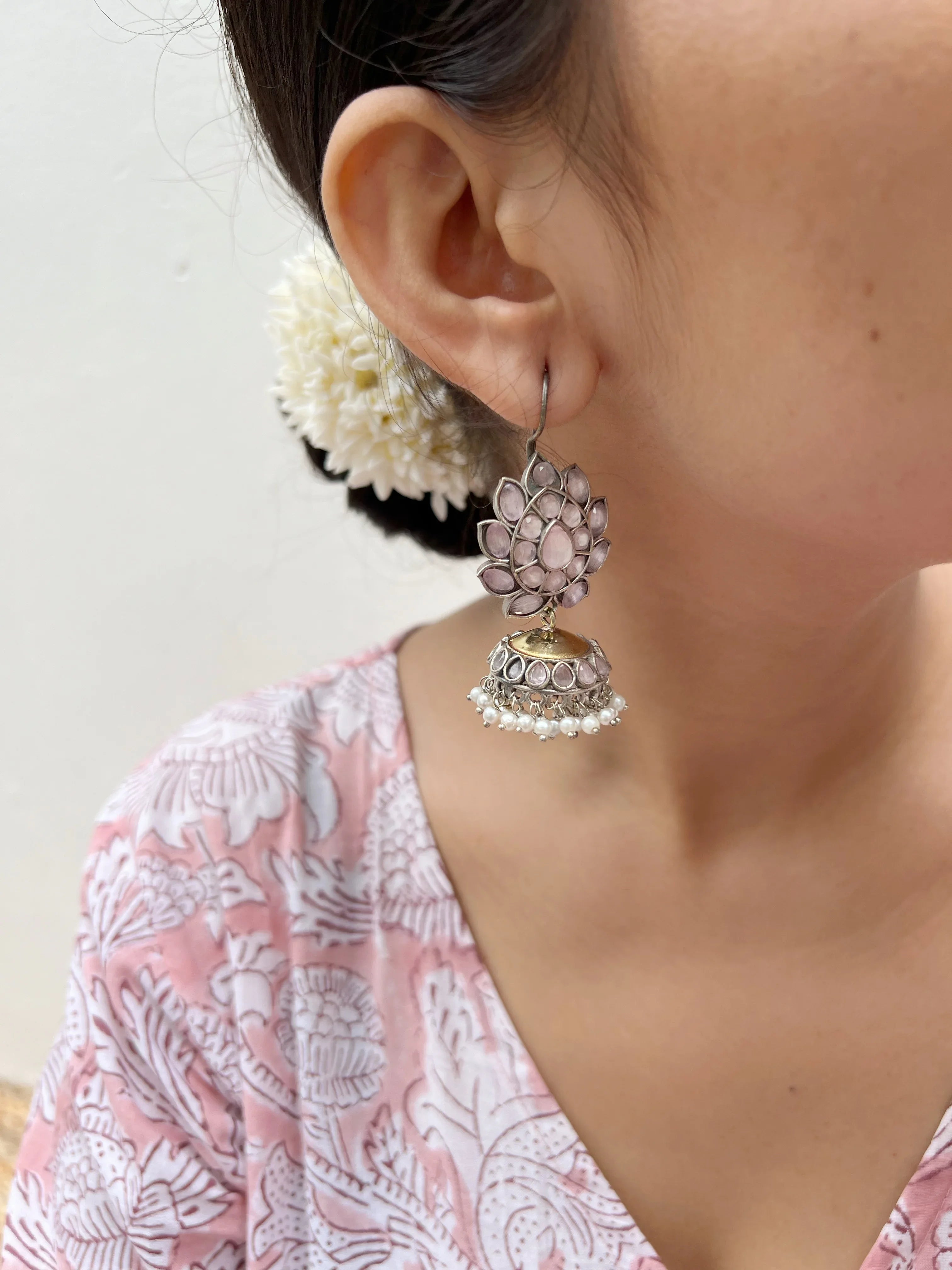 Flower Leaf Jhumka - Jhaanjhariya