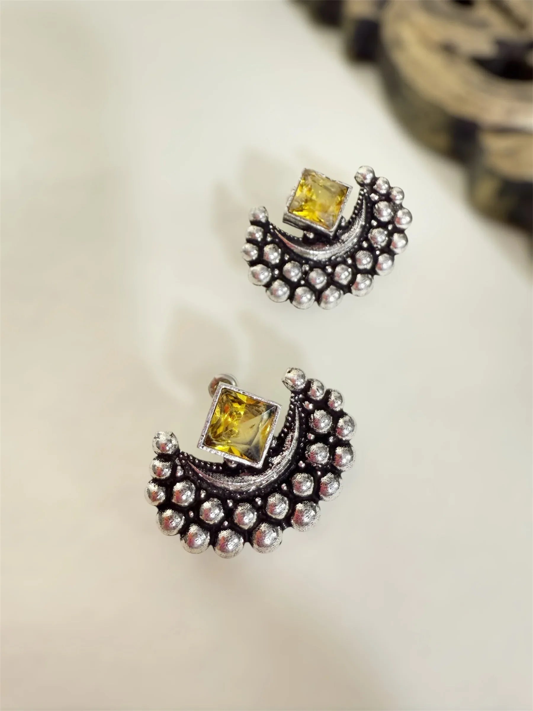 Tulsi Tara Studs - Jhaanjhariya