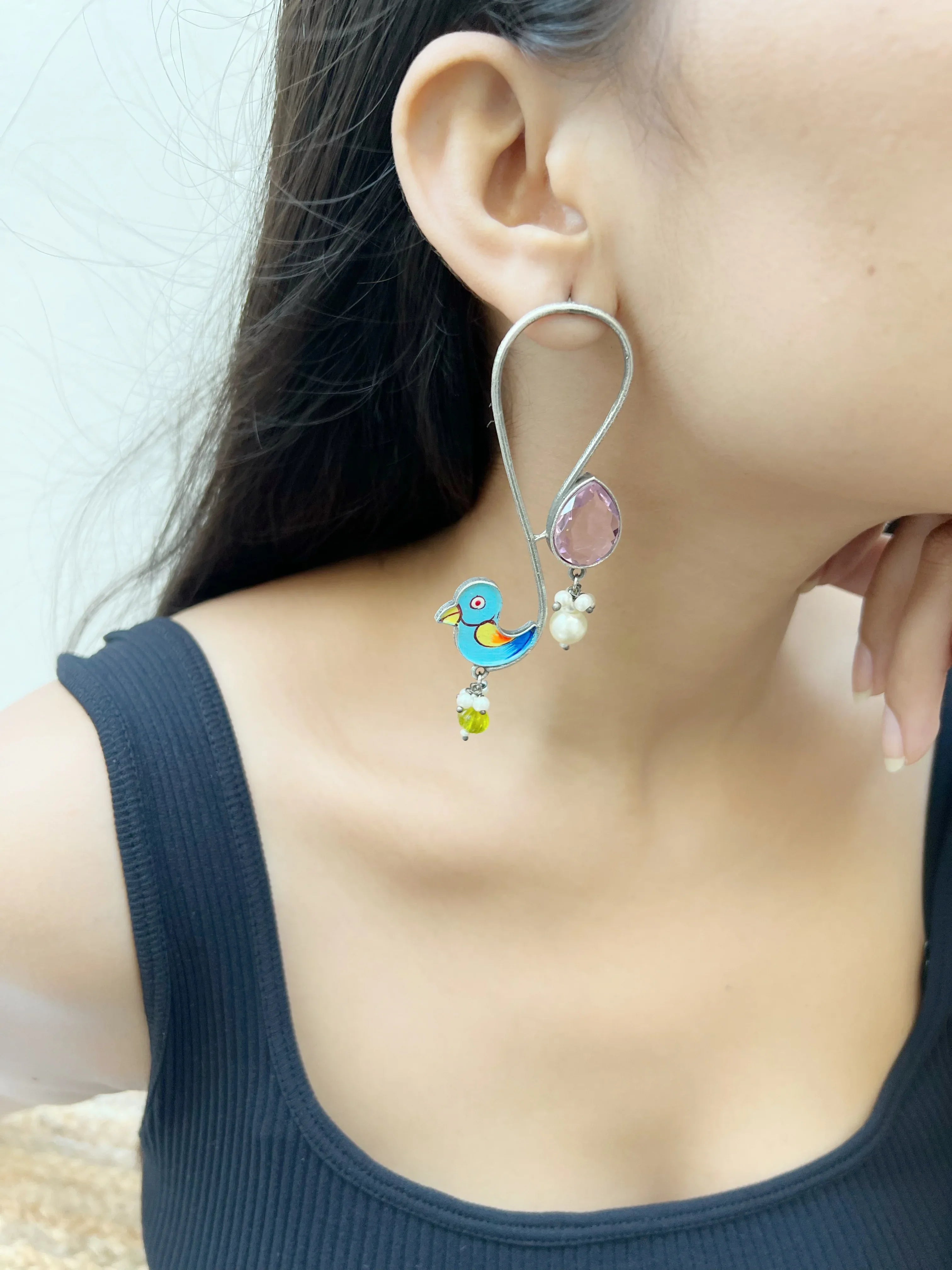 Meena Chidiya Earrring - Jhaanjhariya