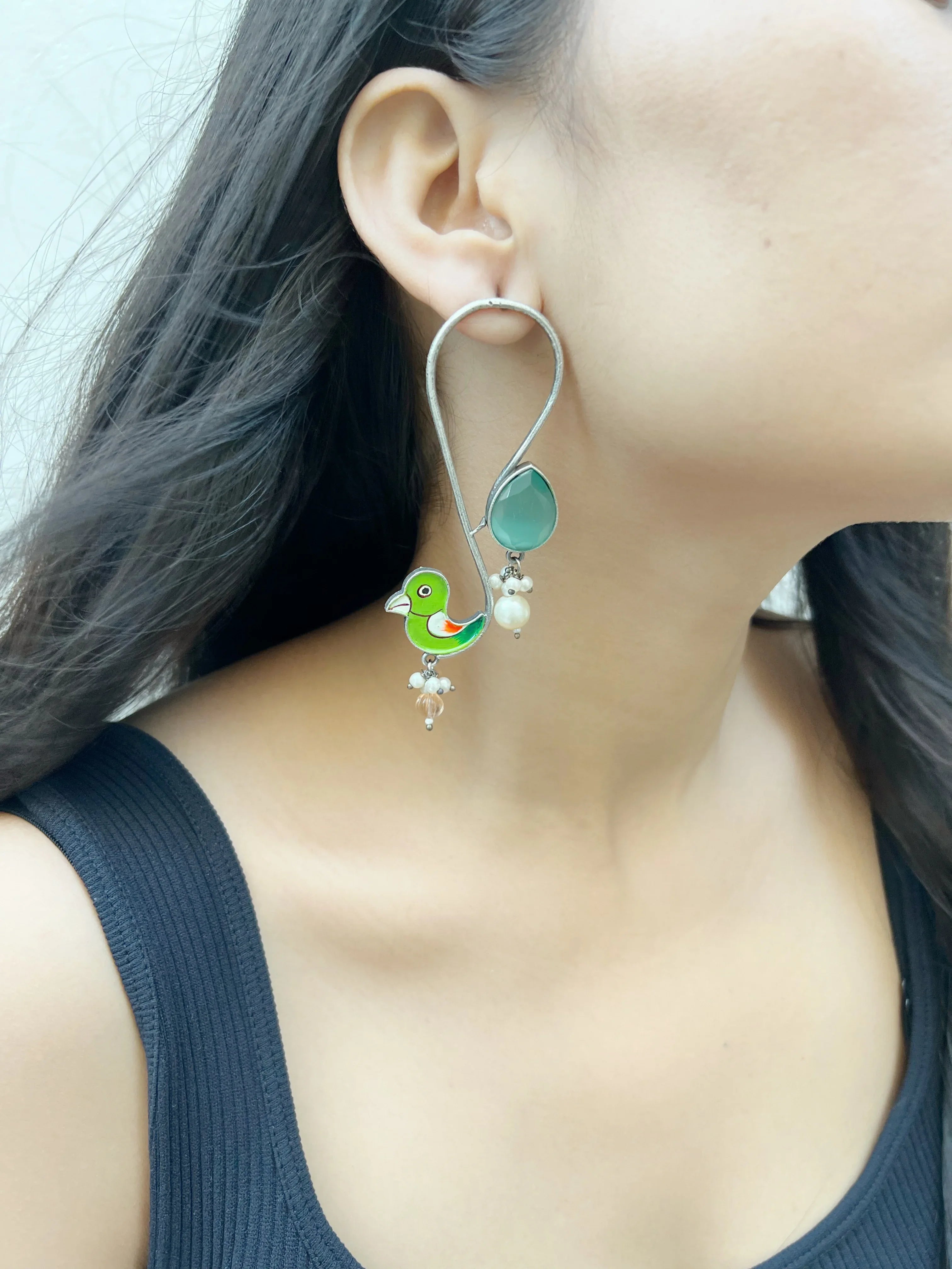 Meena Chidiya Earrring - Jhaanjhariya