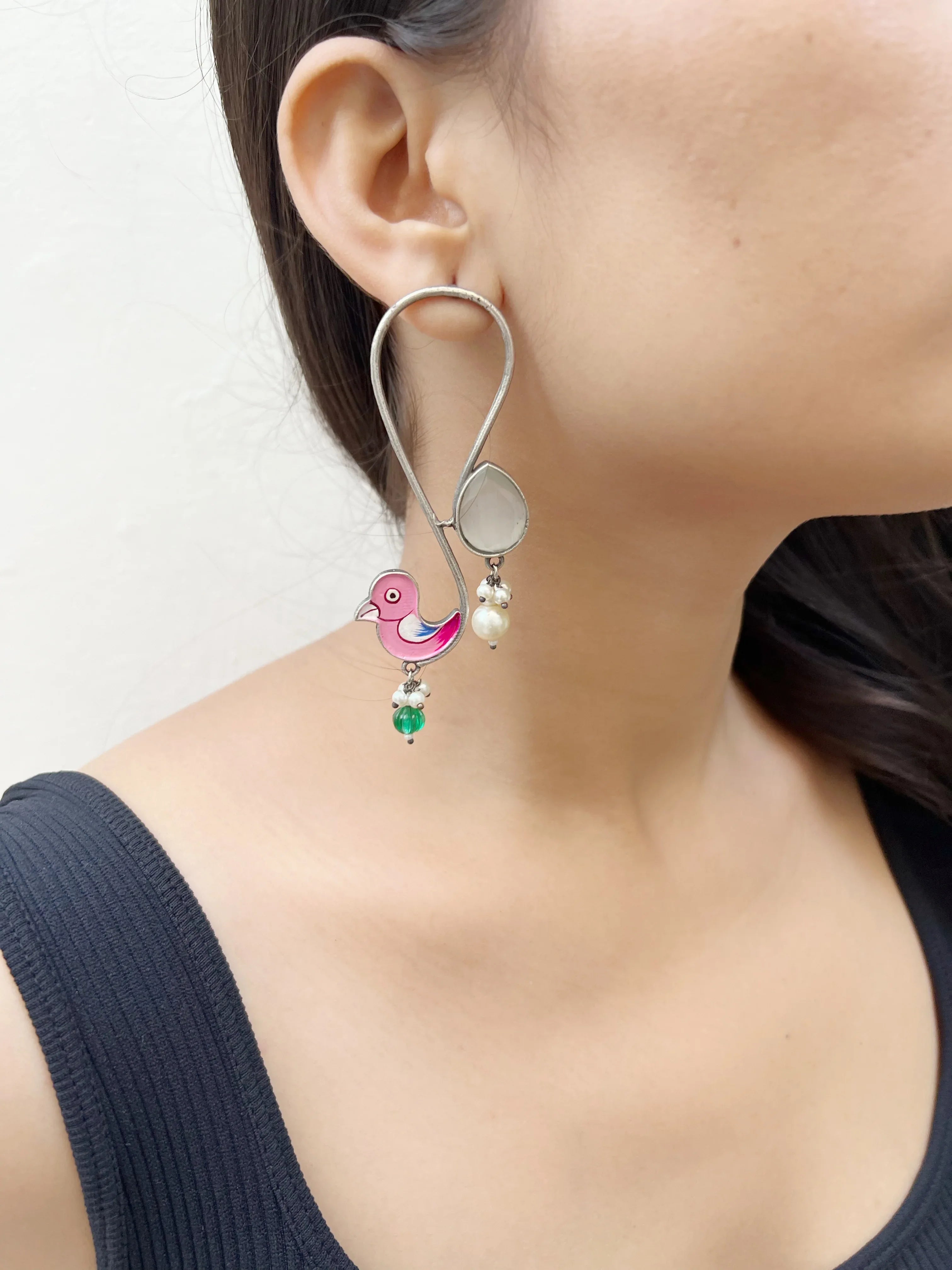 Meena Chidiya Earrring - Jhaanjhariya