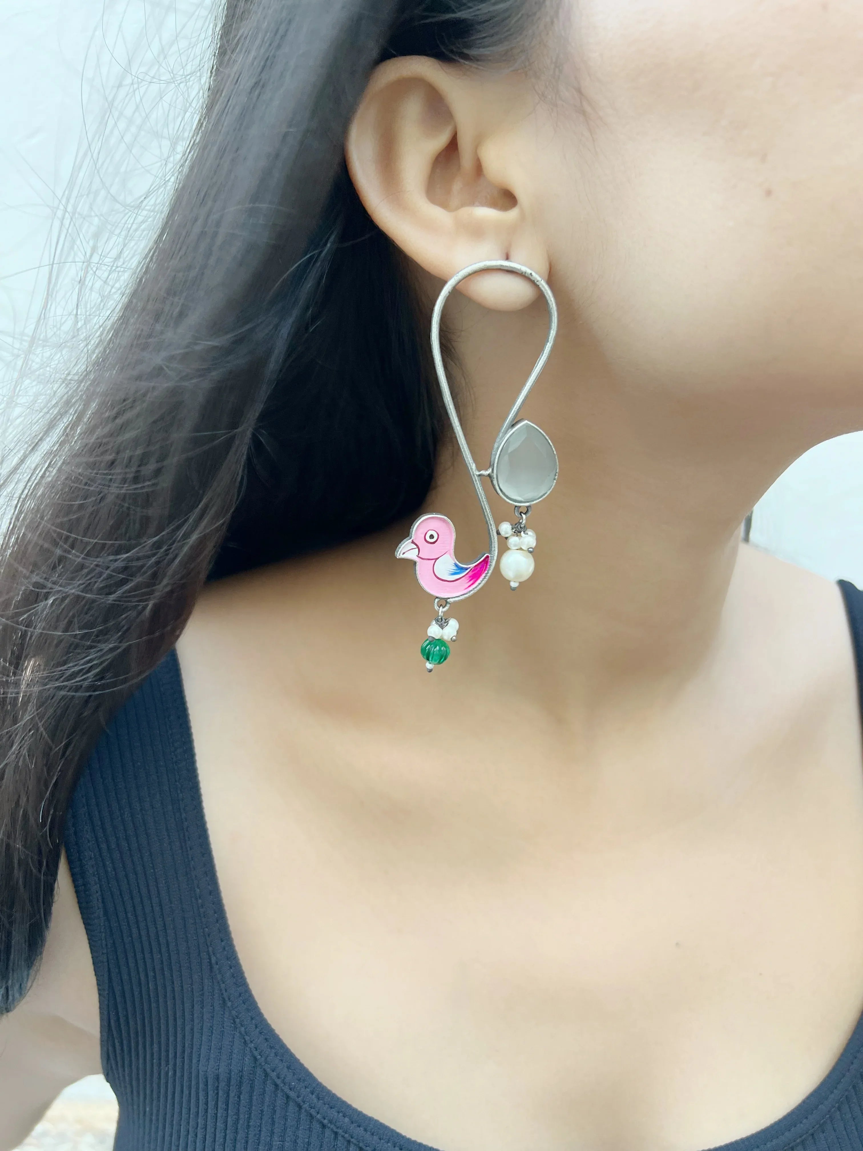 Meena Chidiya Earrring - Jhaanjhariya