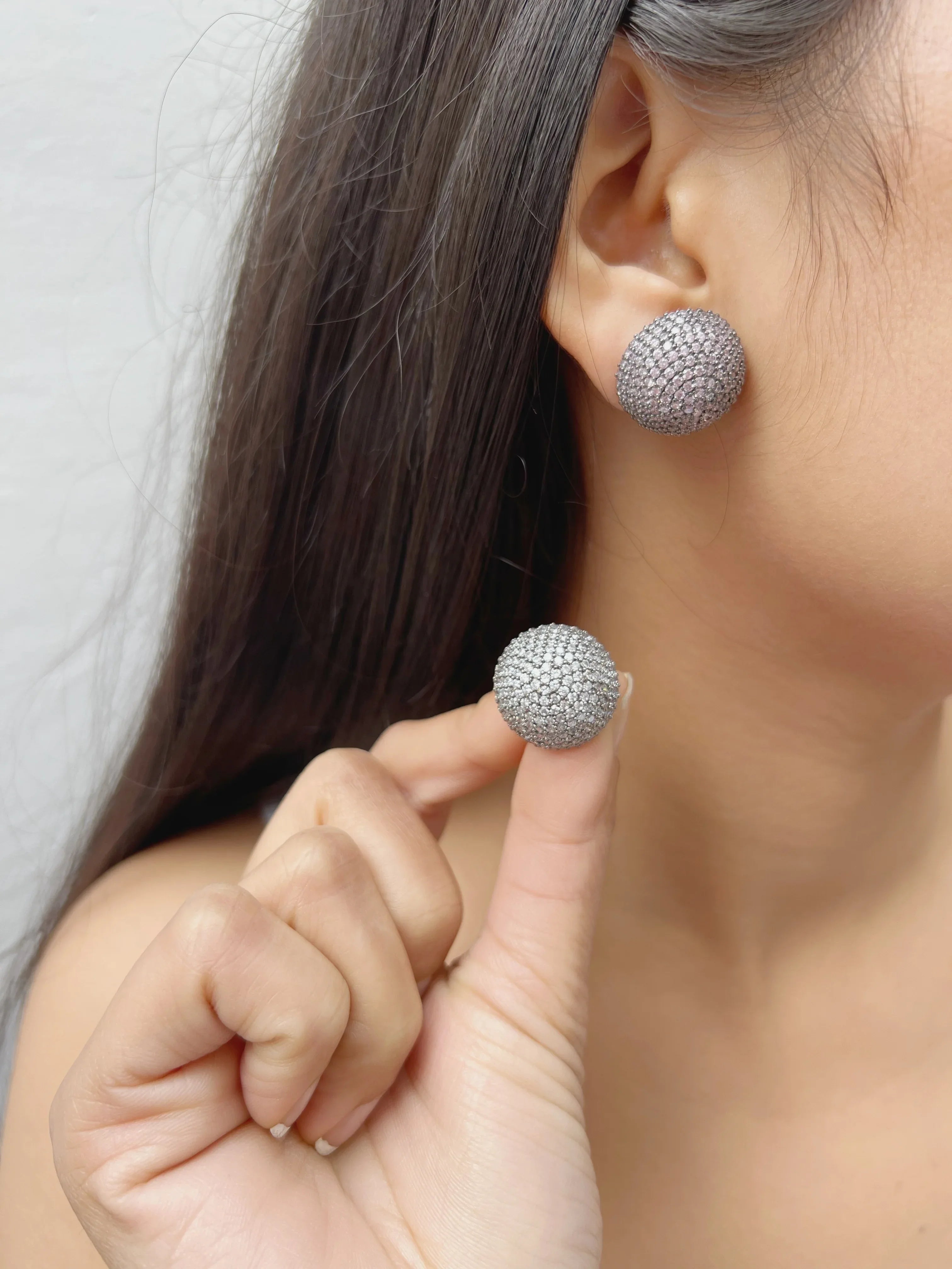 Florence Disco Bling Studs - Jhaanjhariya