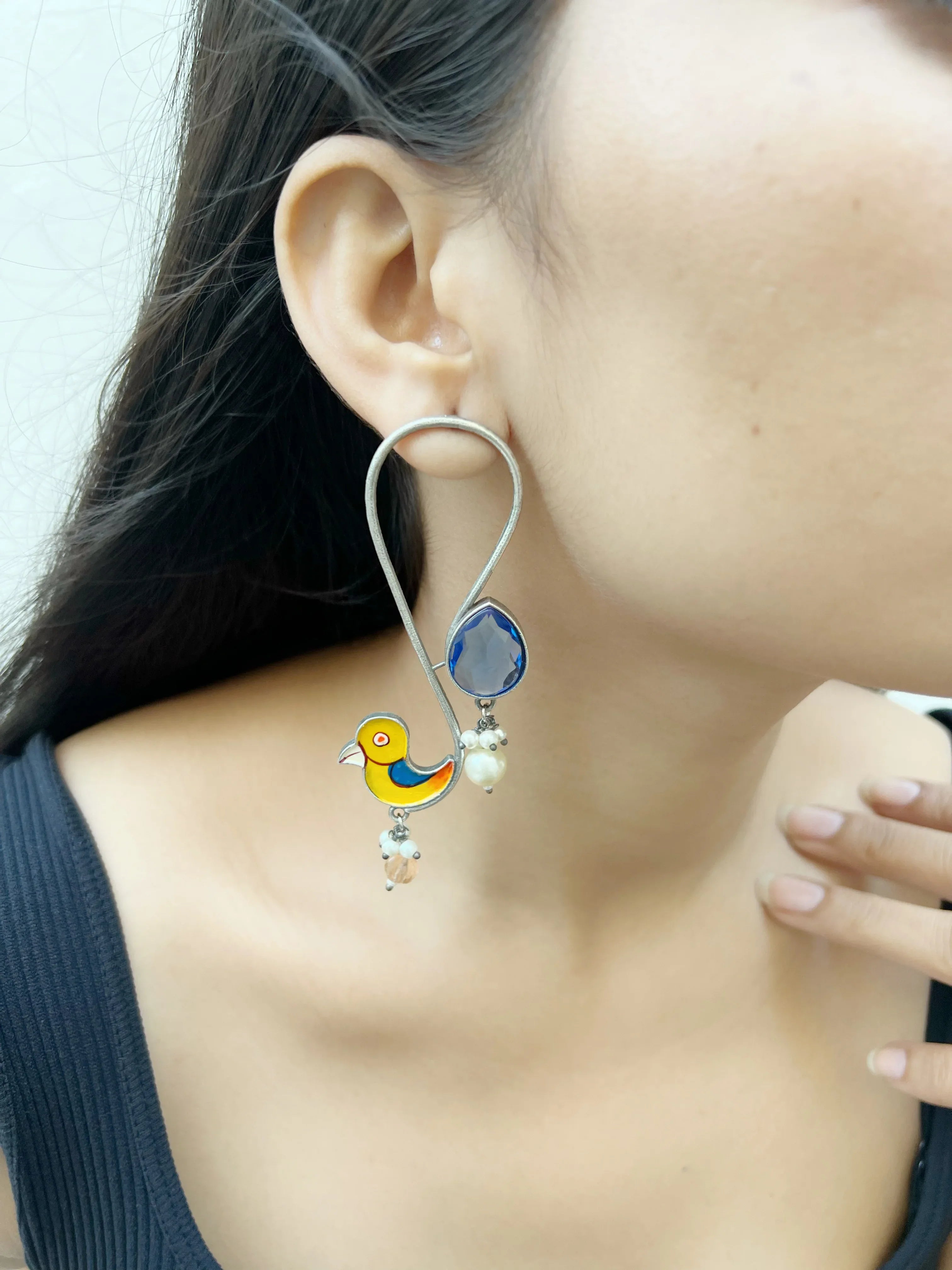 Meena Chidiya Earrring - Jhaanjhariya