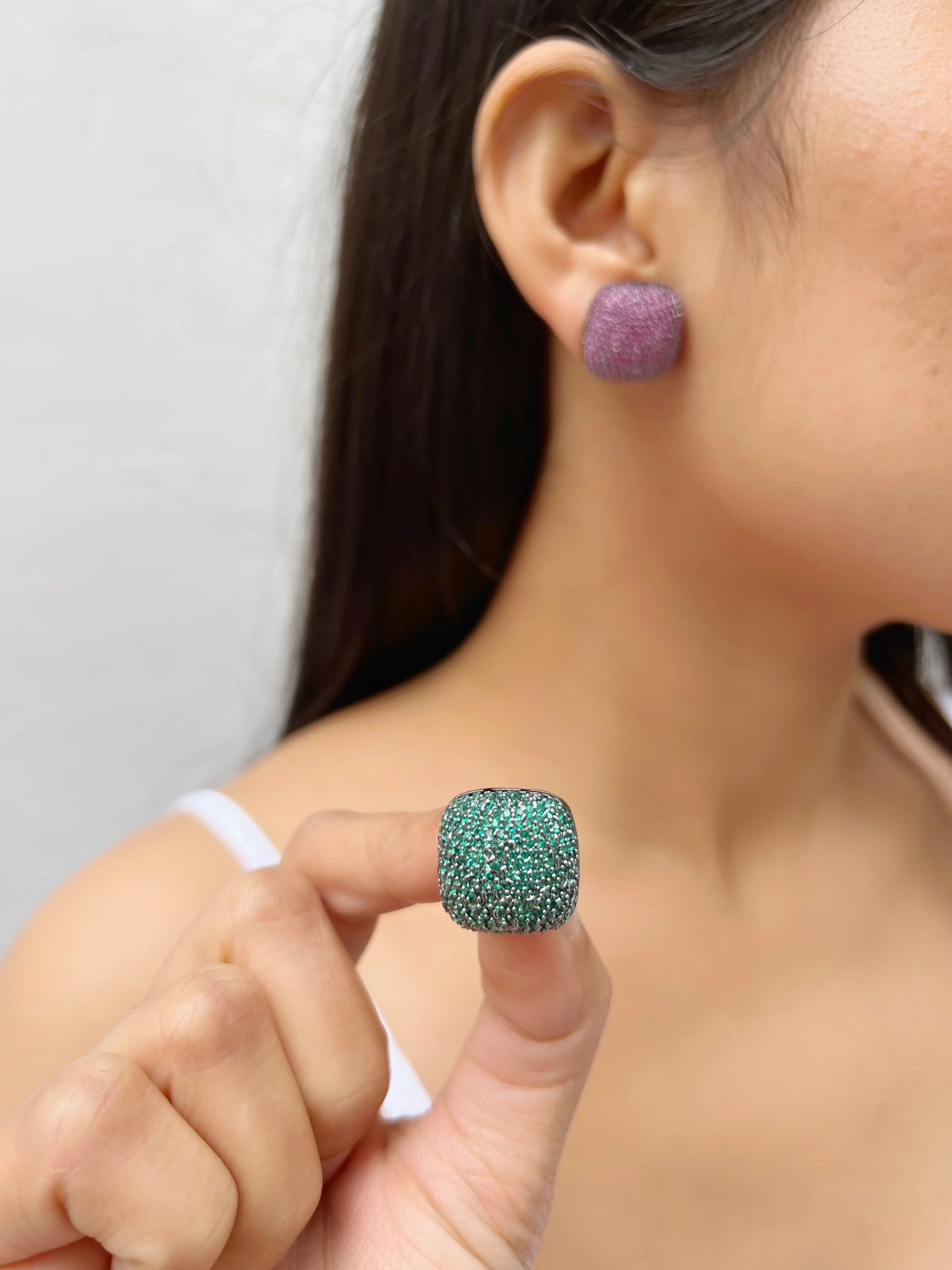 Gabrielle Disco Bling Studs - Jhaanjhariya