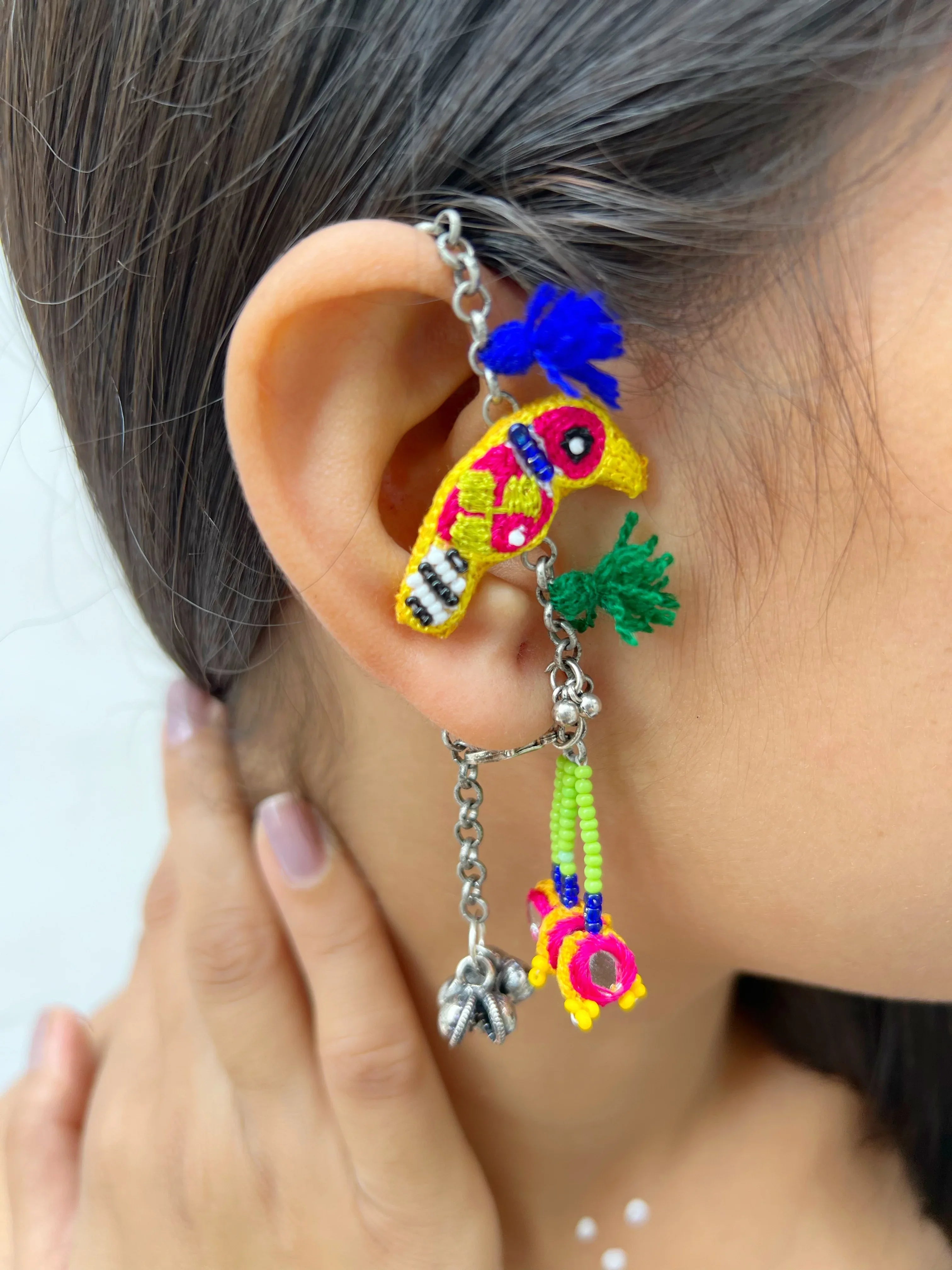 Panchi Leela-Earcuffs - Jhaanjhariya