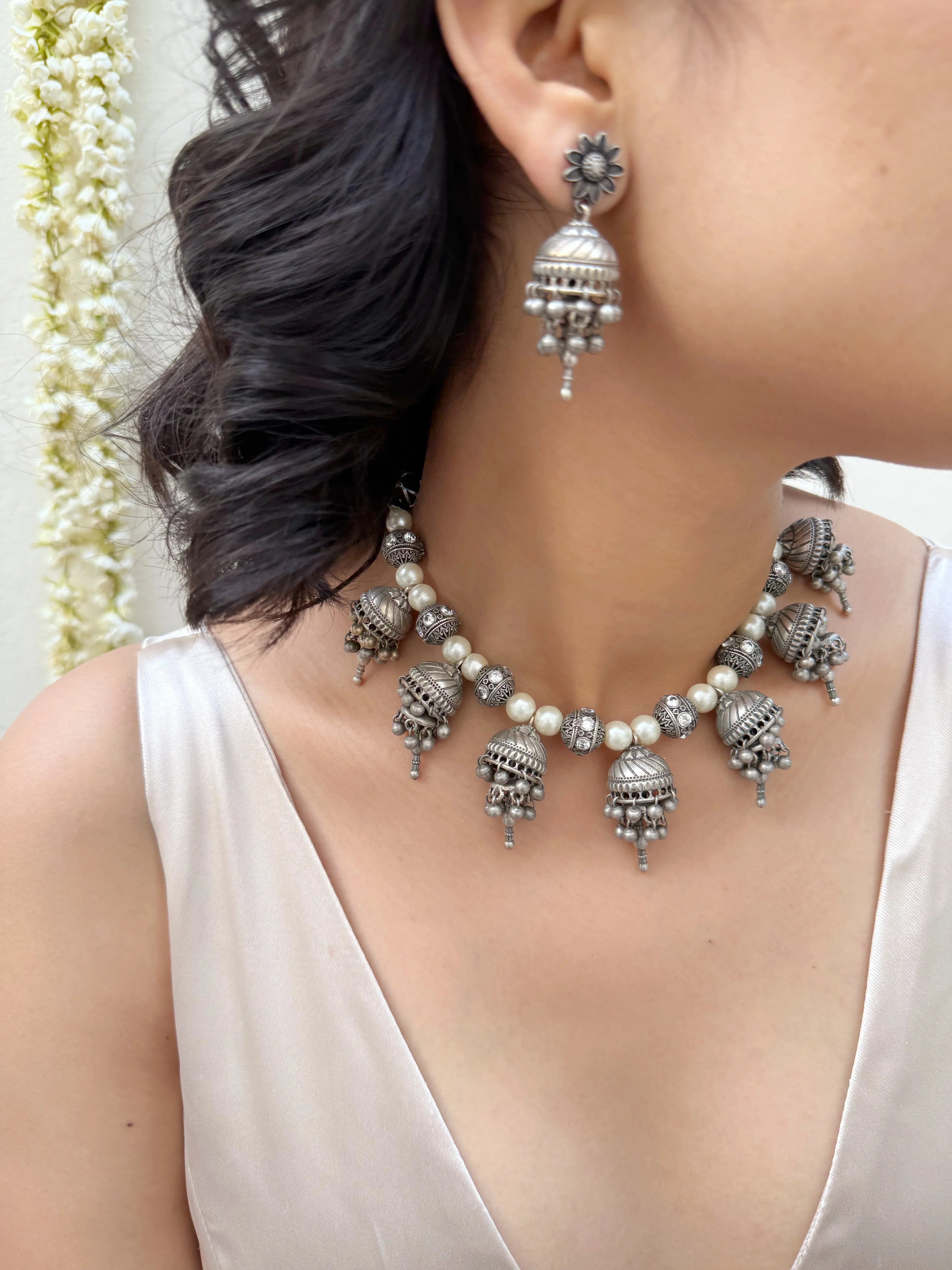 Jhumki Sitara Necklace - Jhaanjhariya