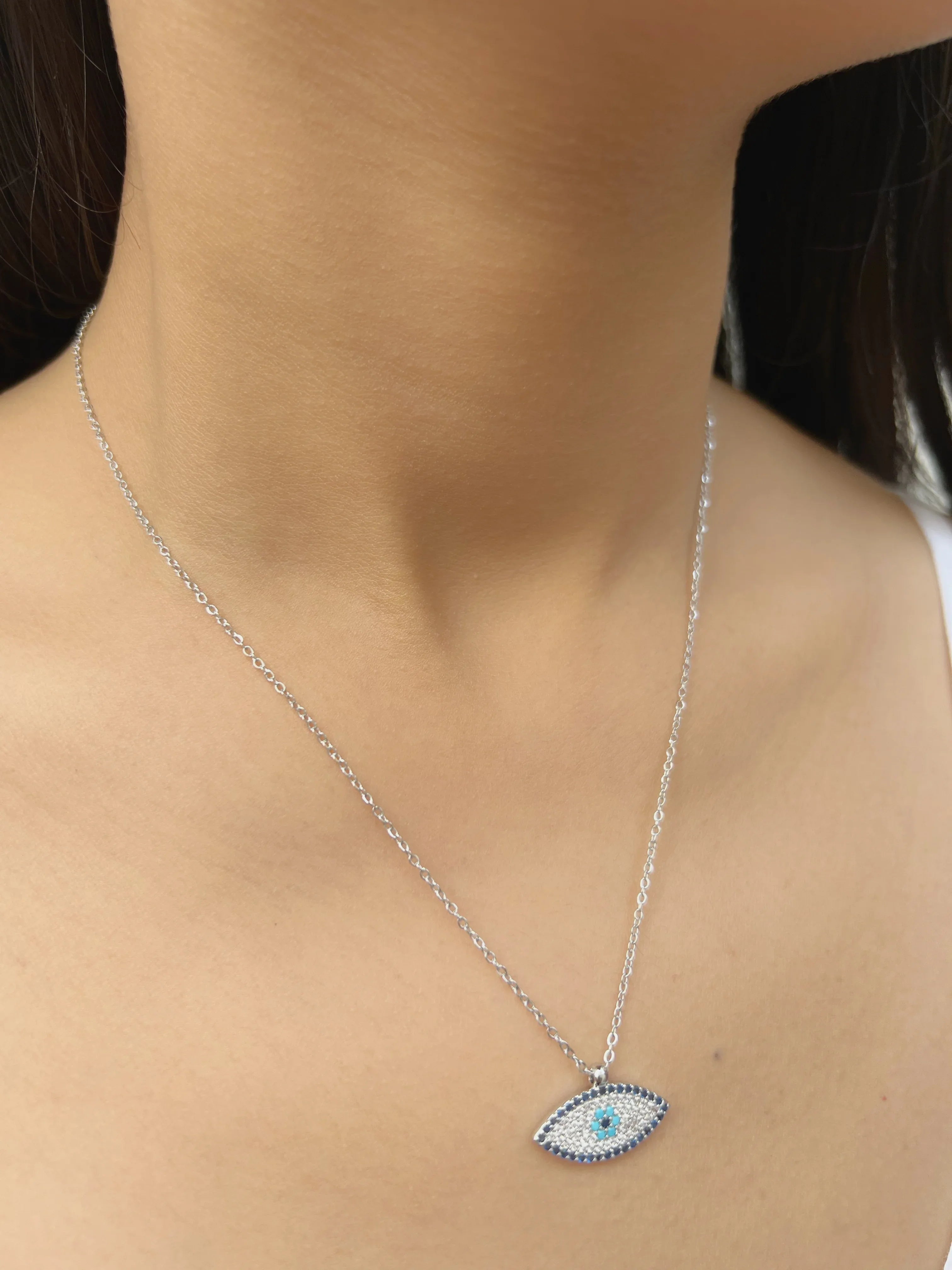 Evil Eye Charm Pendant Necklace - Jhaanjhariya