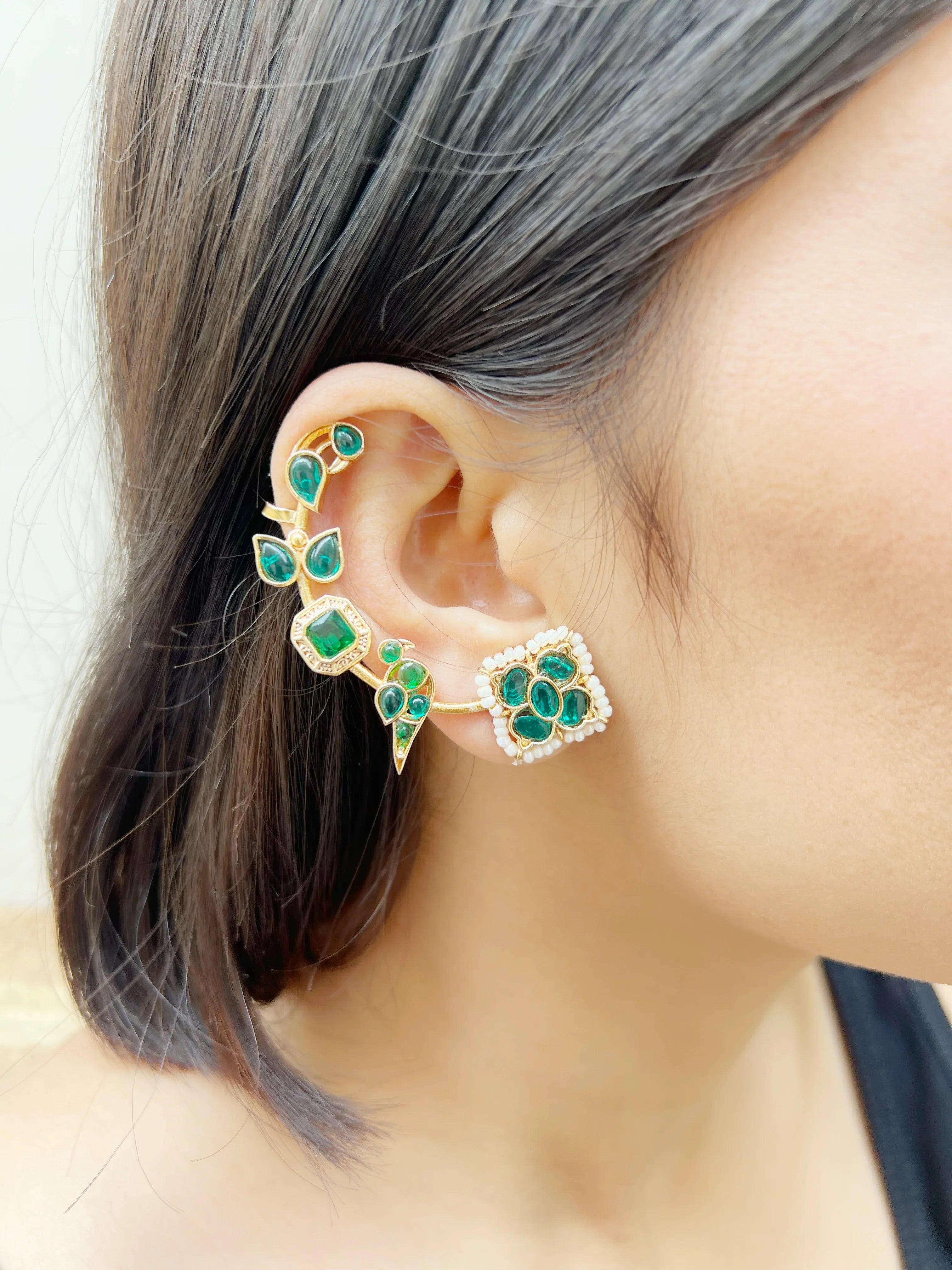 Chidiya Lata Earcuffs (SET OF TWO) - Jhaanjhariya