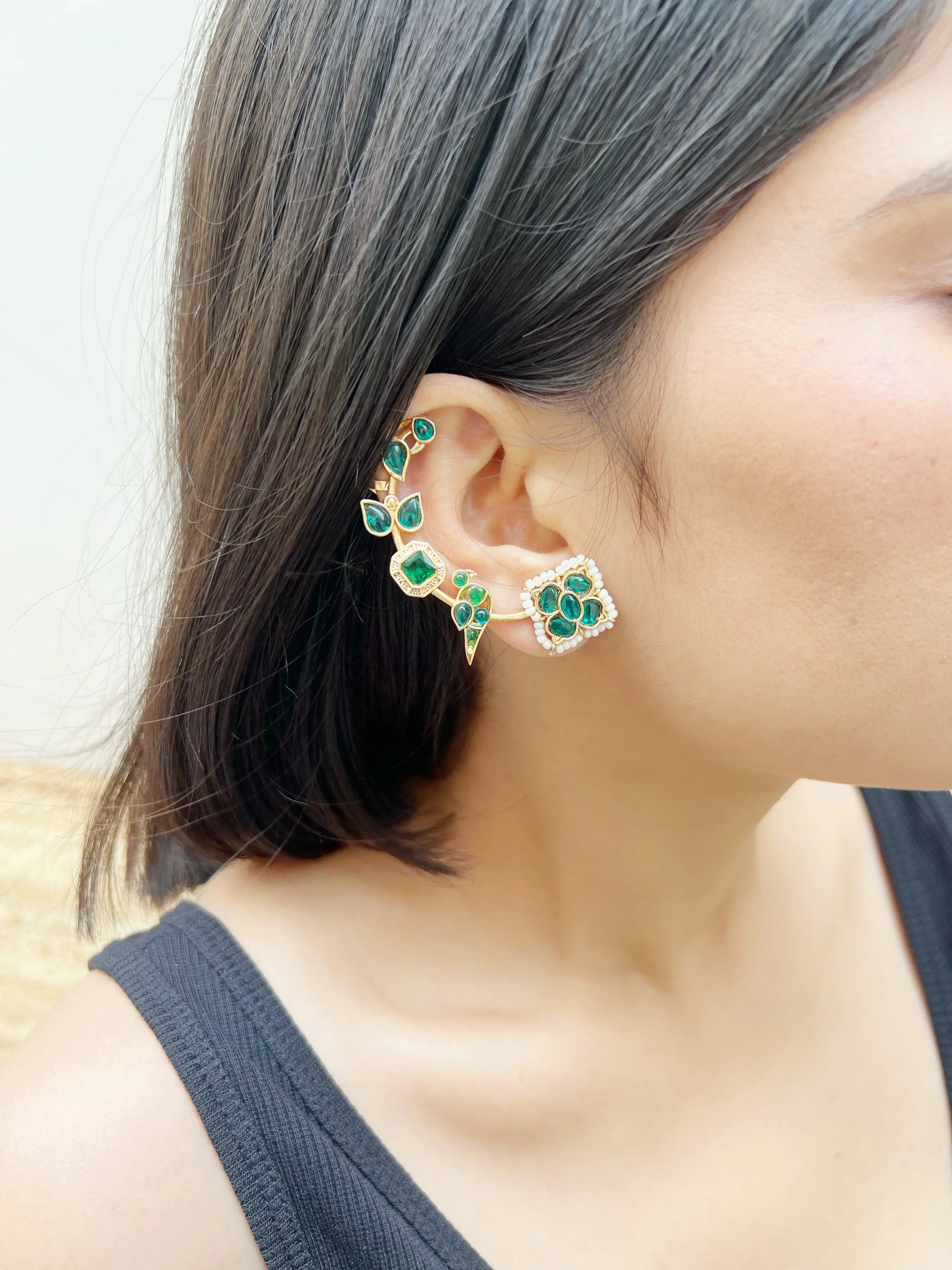 Chidiya Lata Earcuffs (SET OF TWO) - Jhaanjhariya