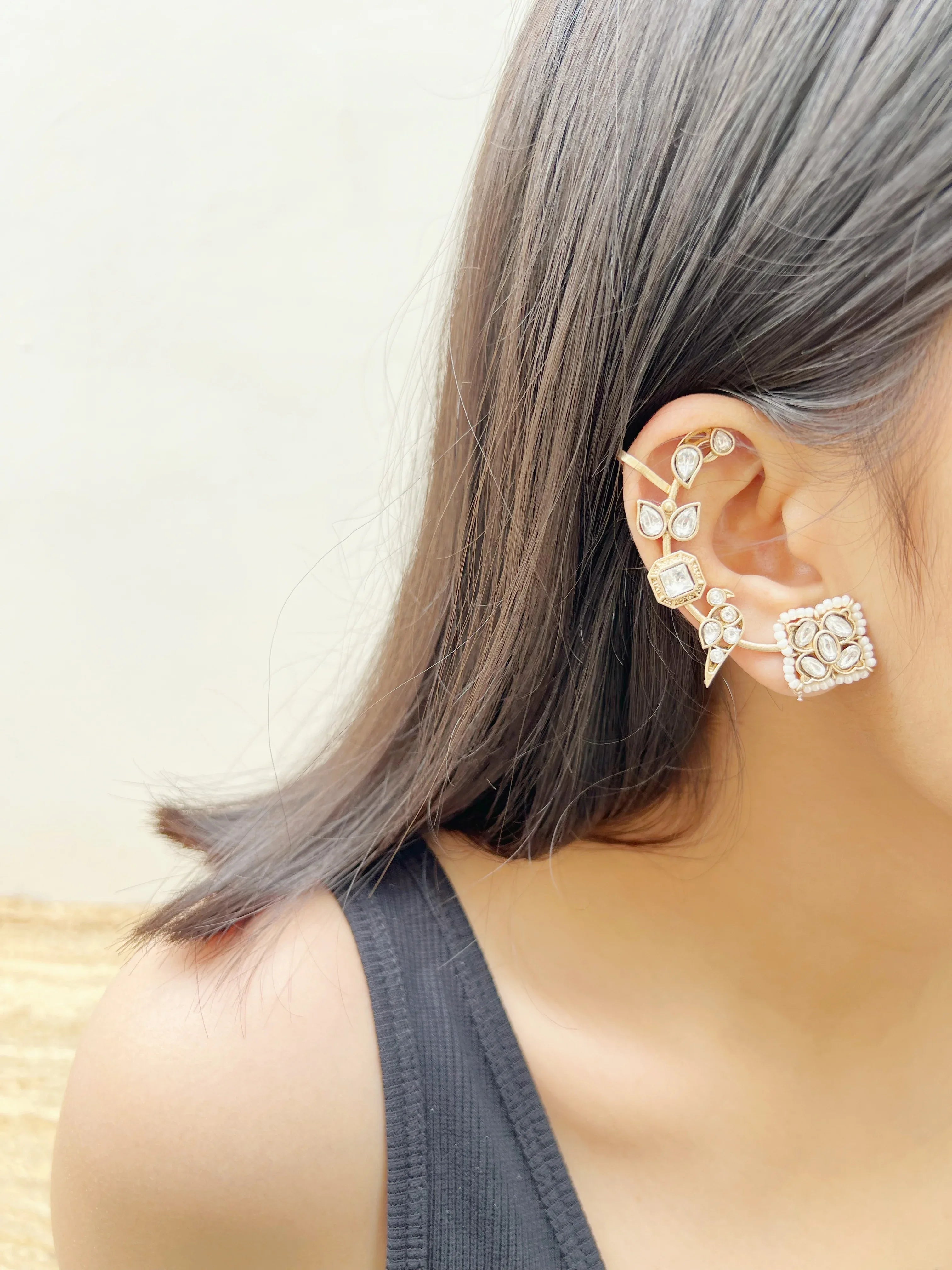 Chidiya Lata Earcuffs (SET OF TWO) - Jhaanjhariya