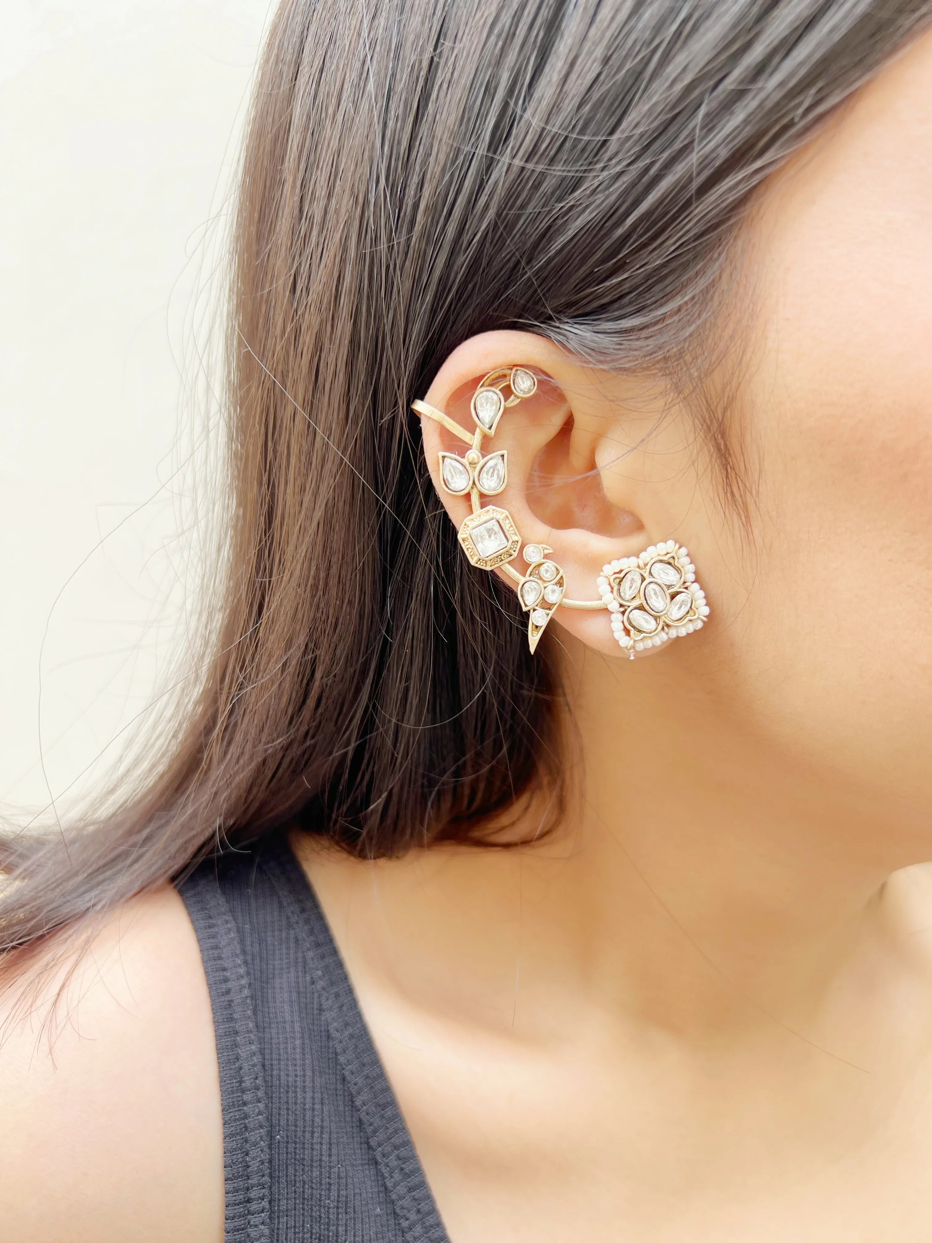 Chidiya Lata Earcuffs (SET OF TWO) - Jhaanjhariya