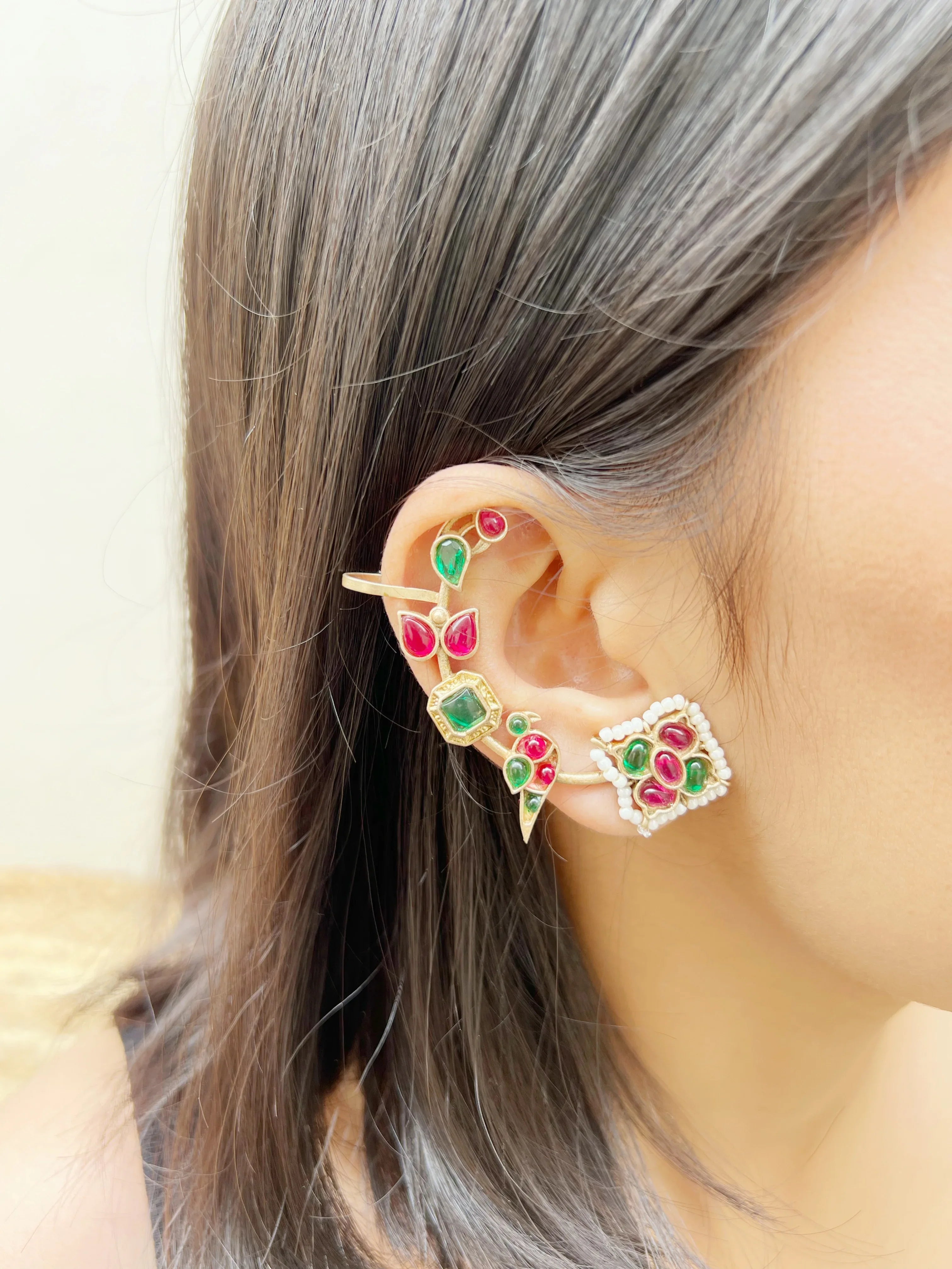 Chidiya Lata Earcuffs (SET OF TWO) - Jhaanjhariya