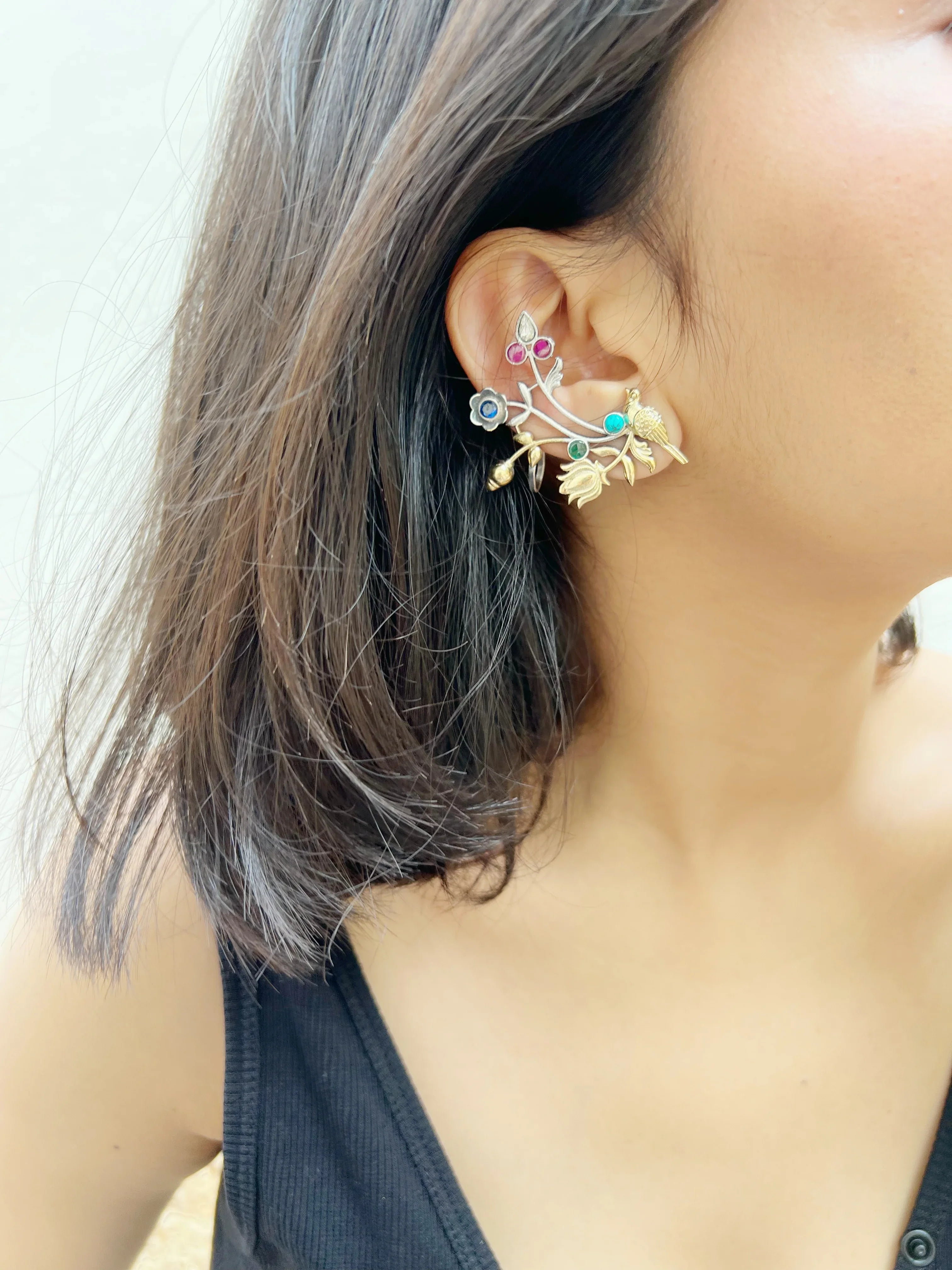 Pankhi Earcuffs ( set of two ) - Jhaanjhariya