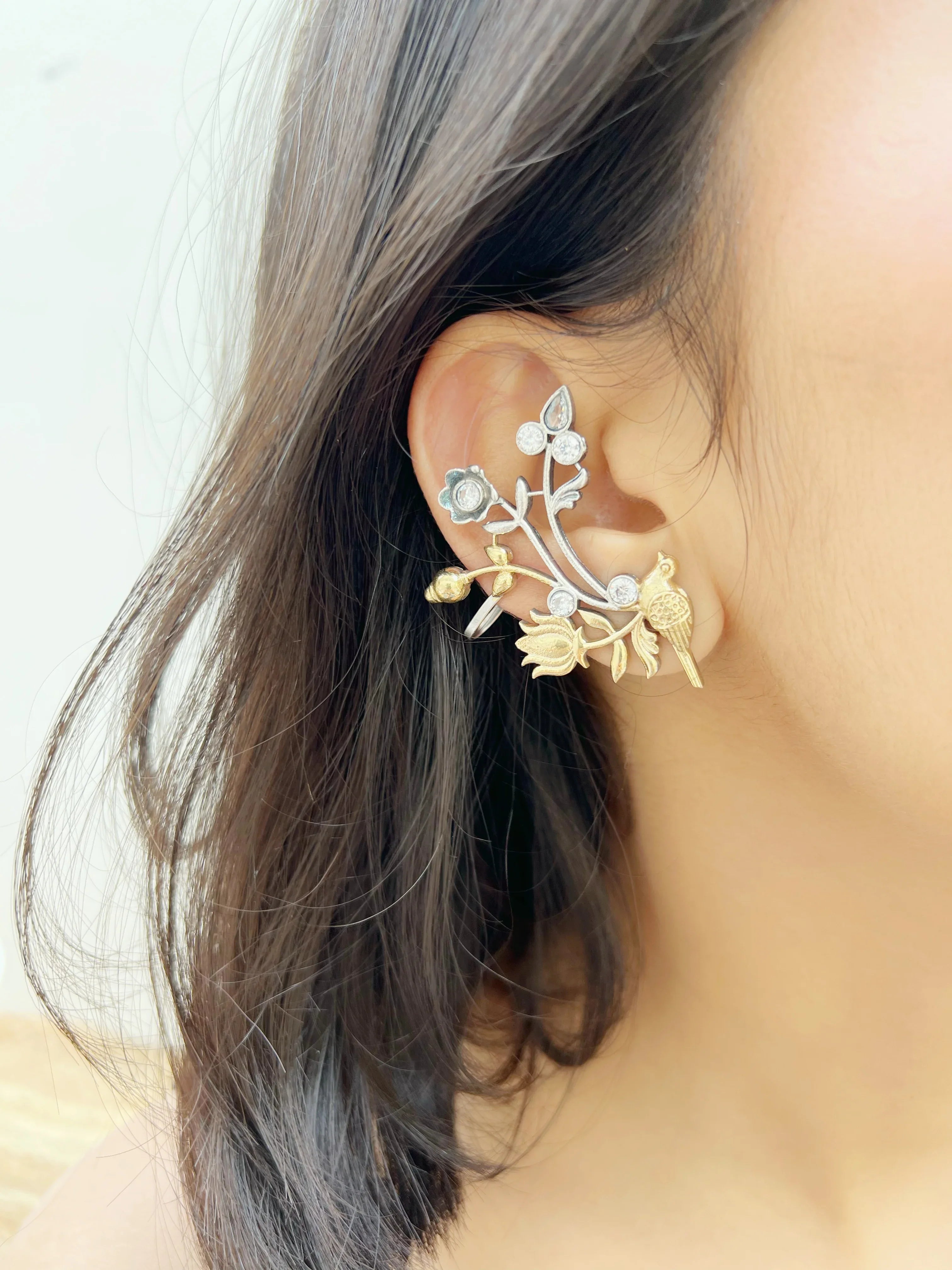 Pankhi Earcuffs ( set of two ) - Jhaanjhariya