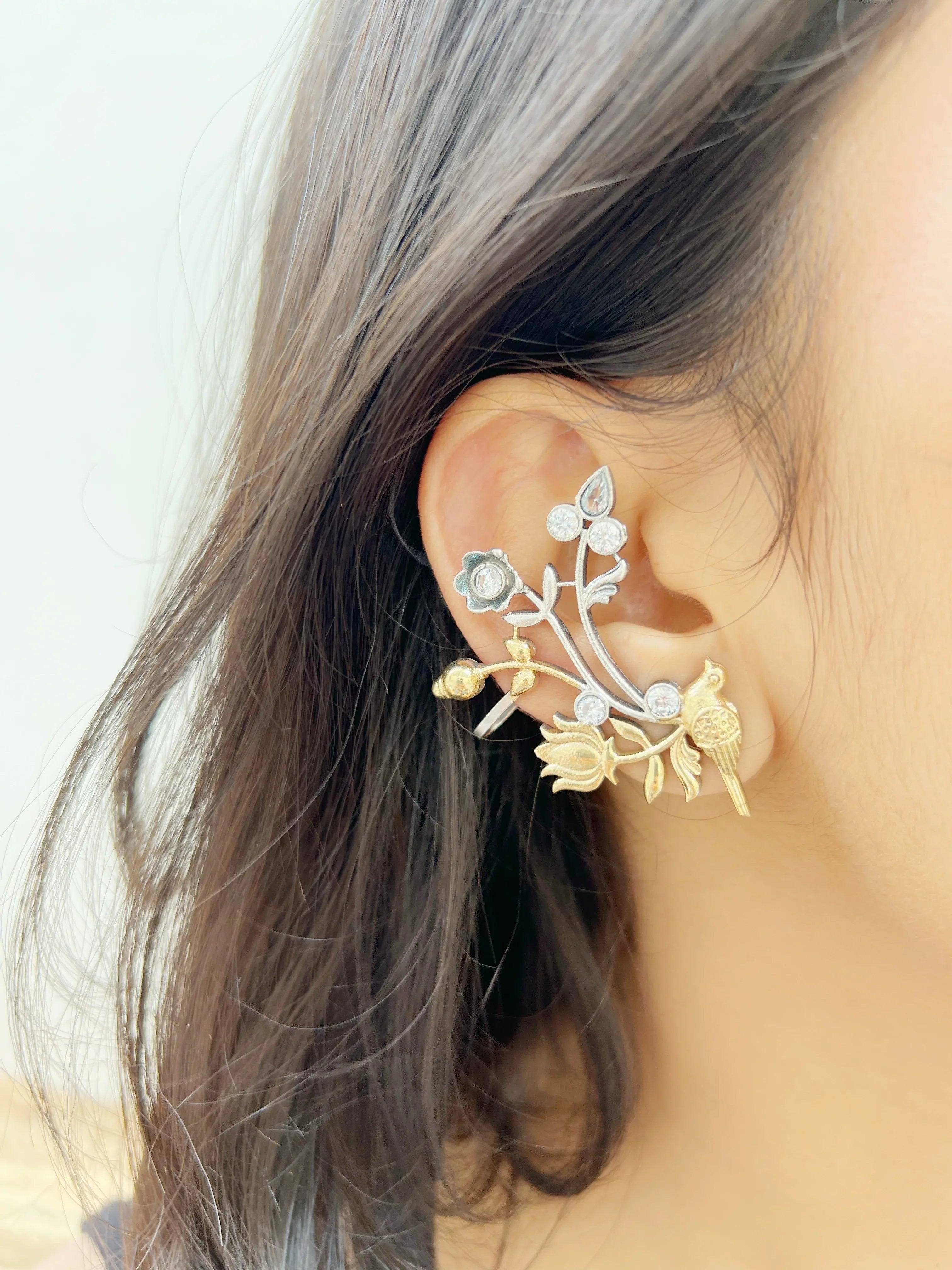 Pankhi Earcuffs ( set of two ) - Jhaanjhariya