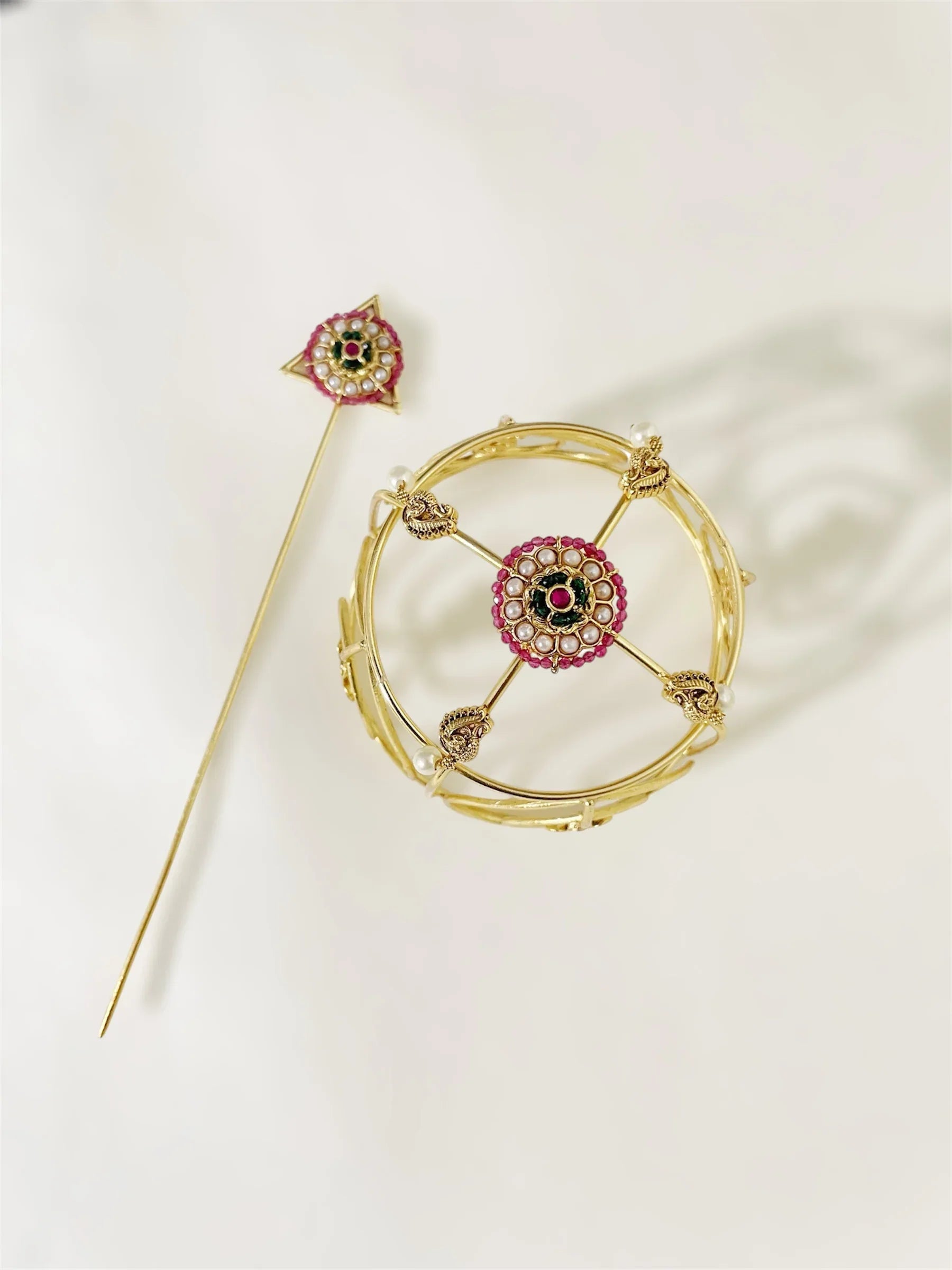 Chandra Juda Hair Bun Cage - Jhaanjhariya