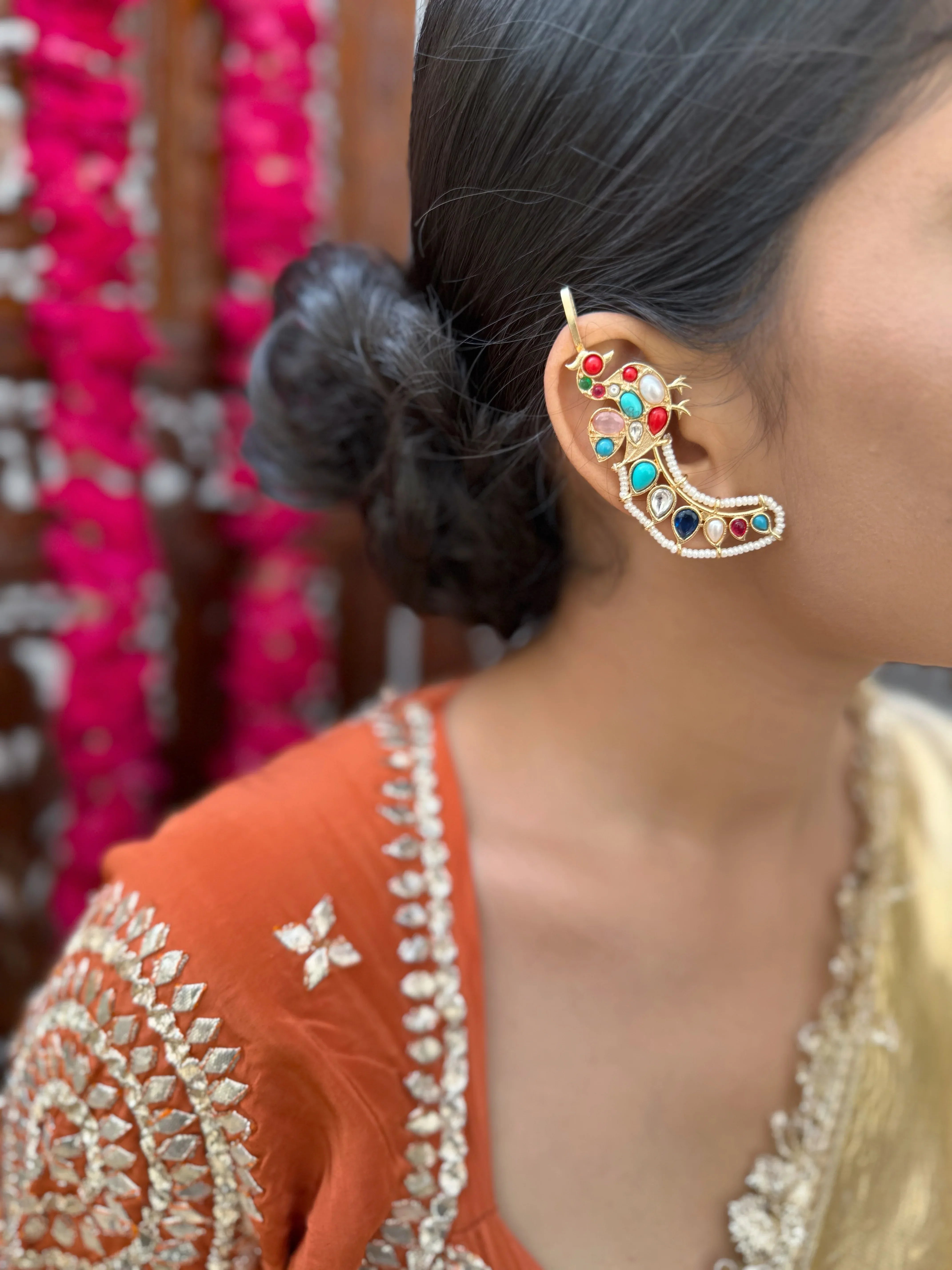 Sitara Sona Earcuffs - Jhaanjhariya