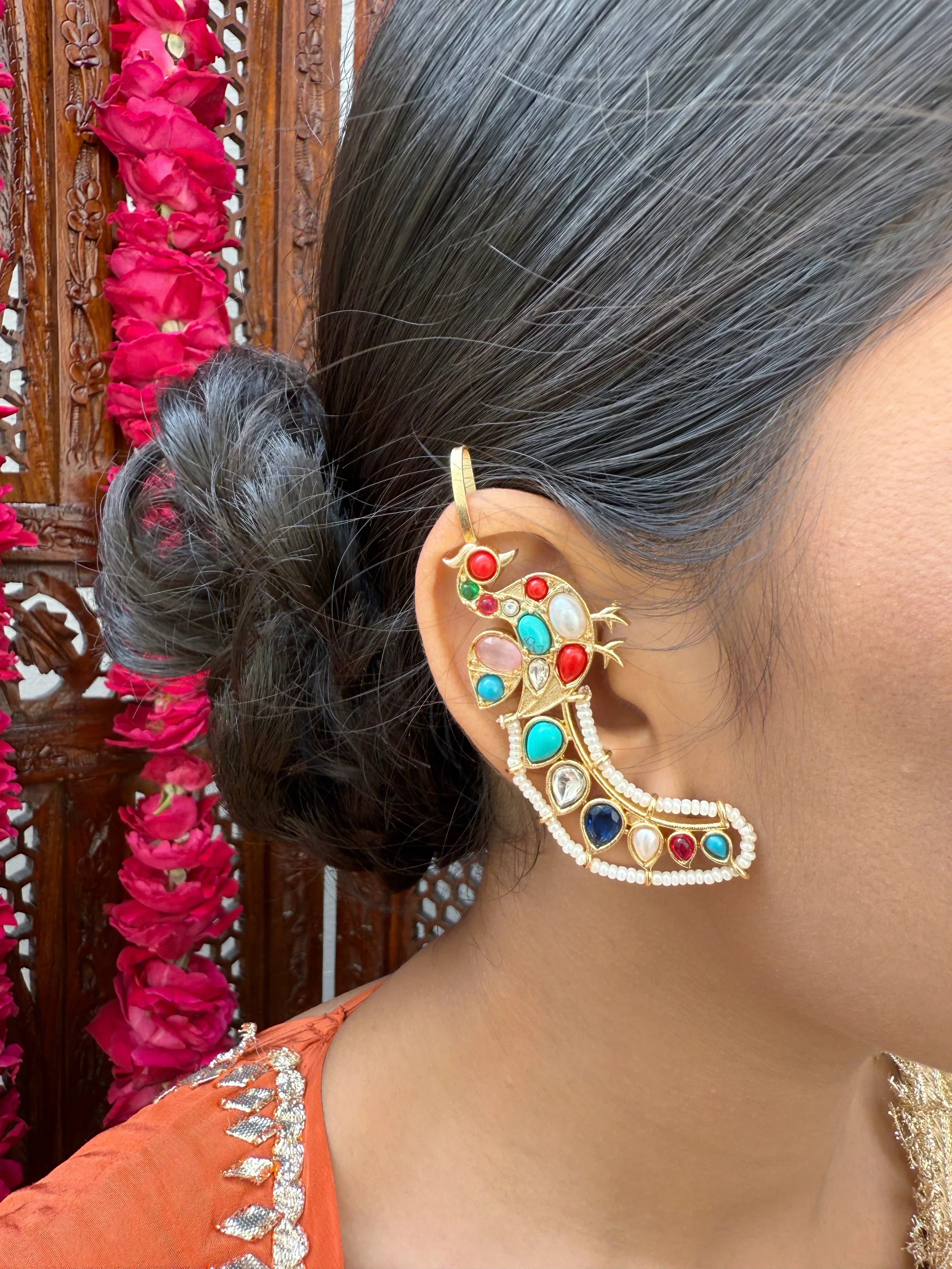 Sitara Sona Earcuffs - Jhaanjhariya