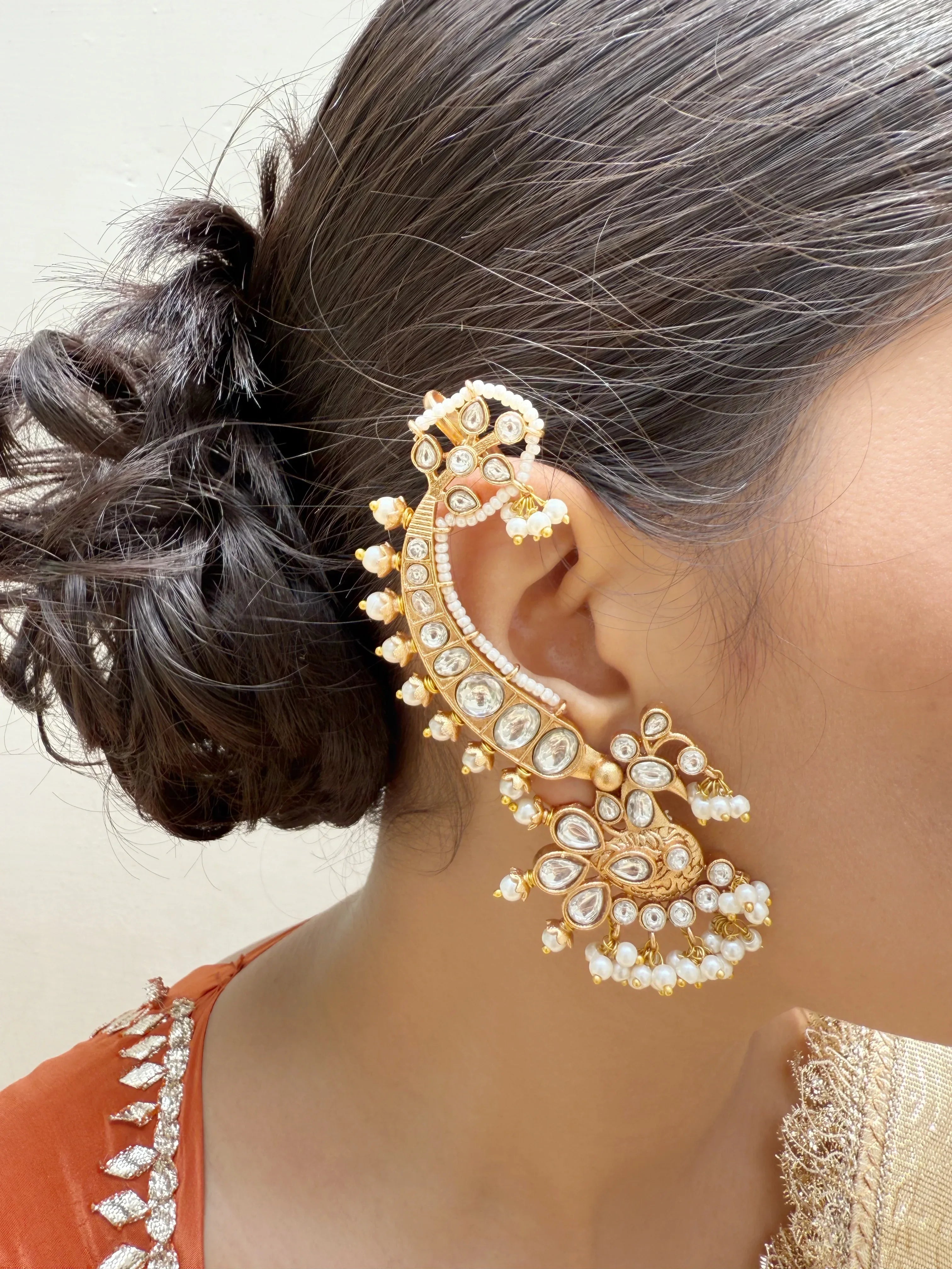 Sunhara Heer Earcuffs - Jhaanjhariya