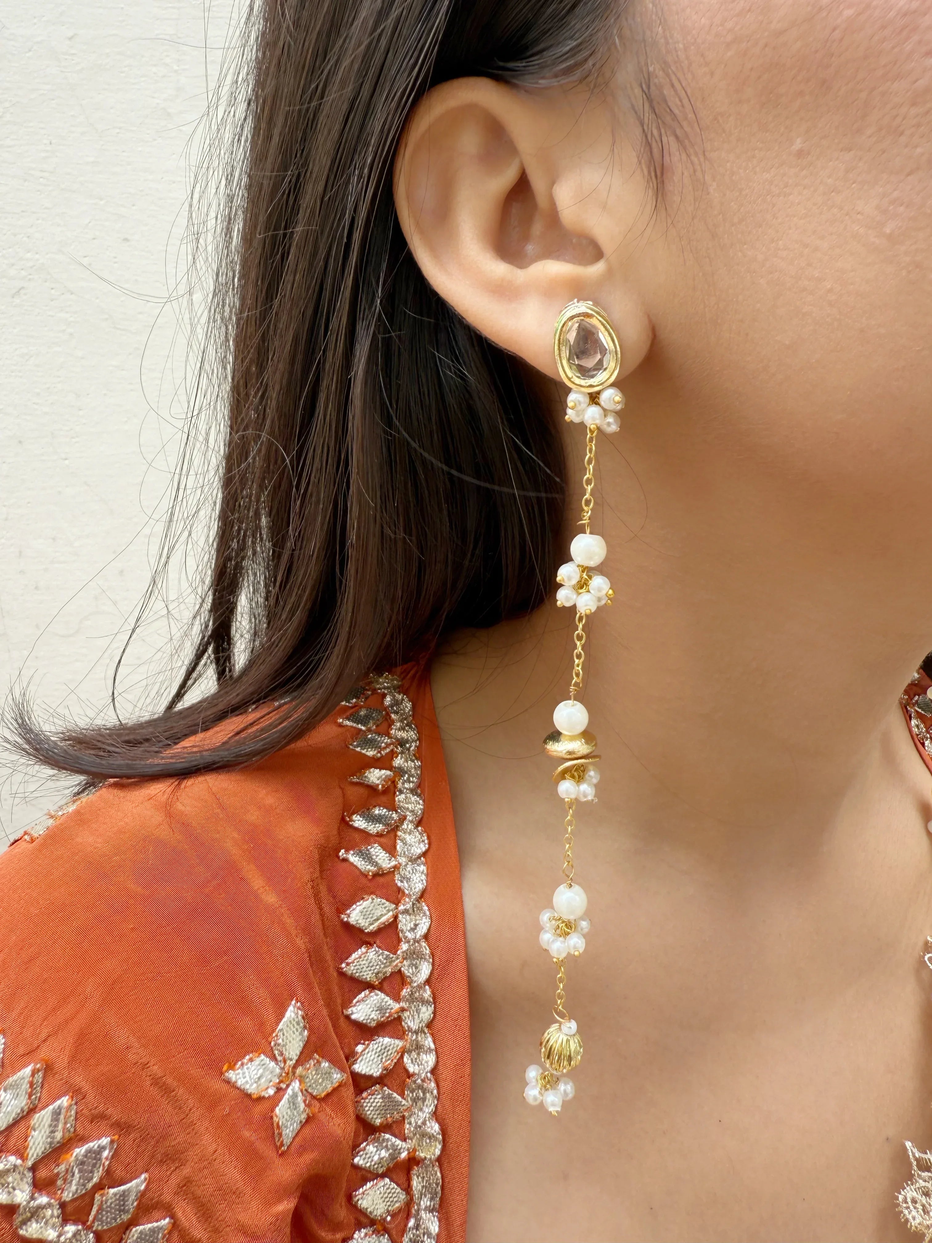 Leela Noor Earrings - Jhaanjhariya
