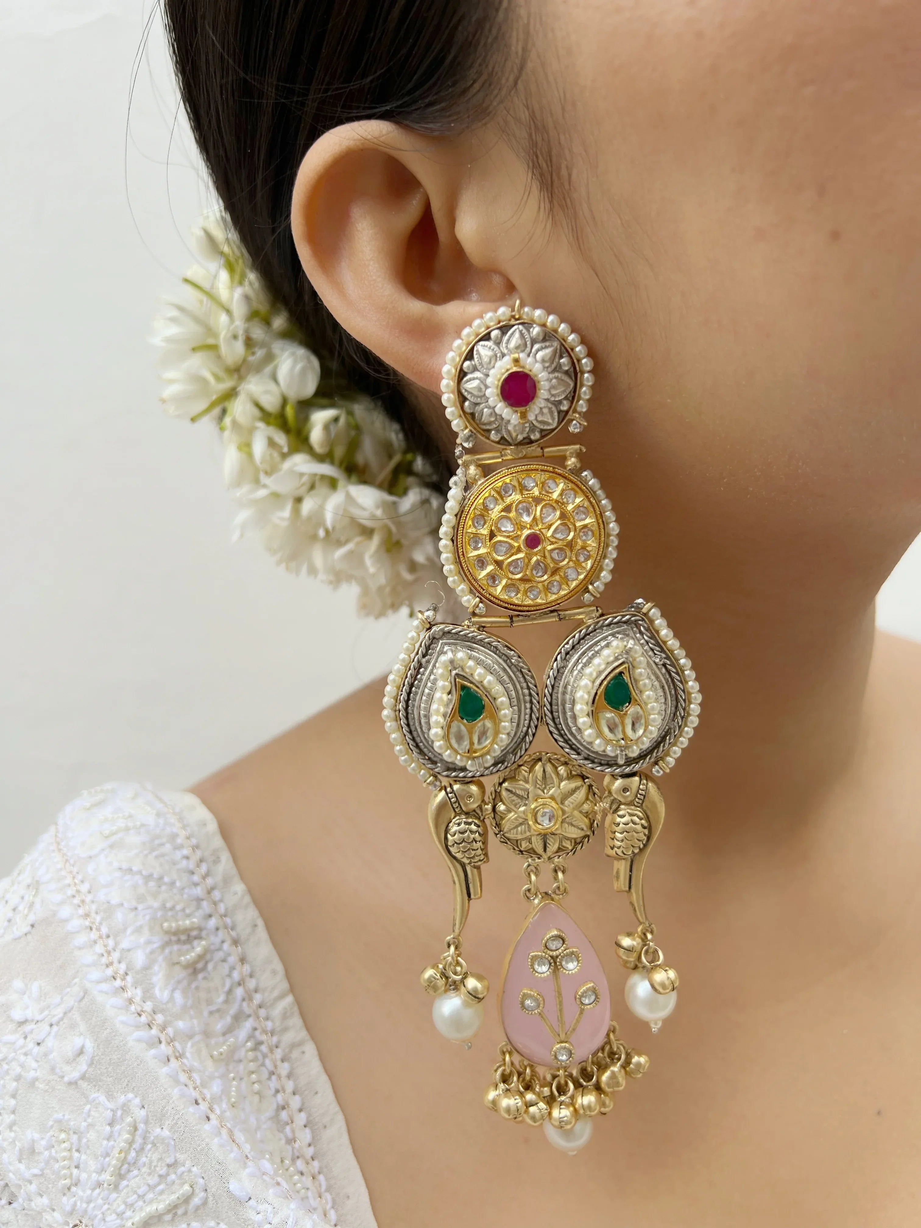 Kundan Bel Danglers - Jhaanjhariya