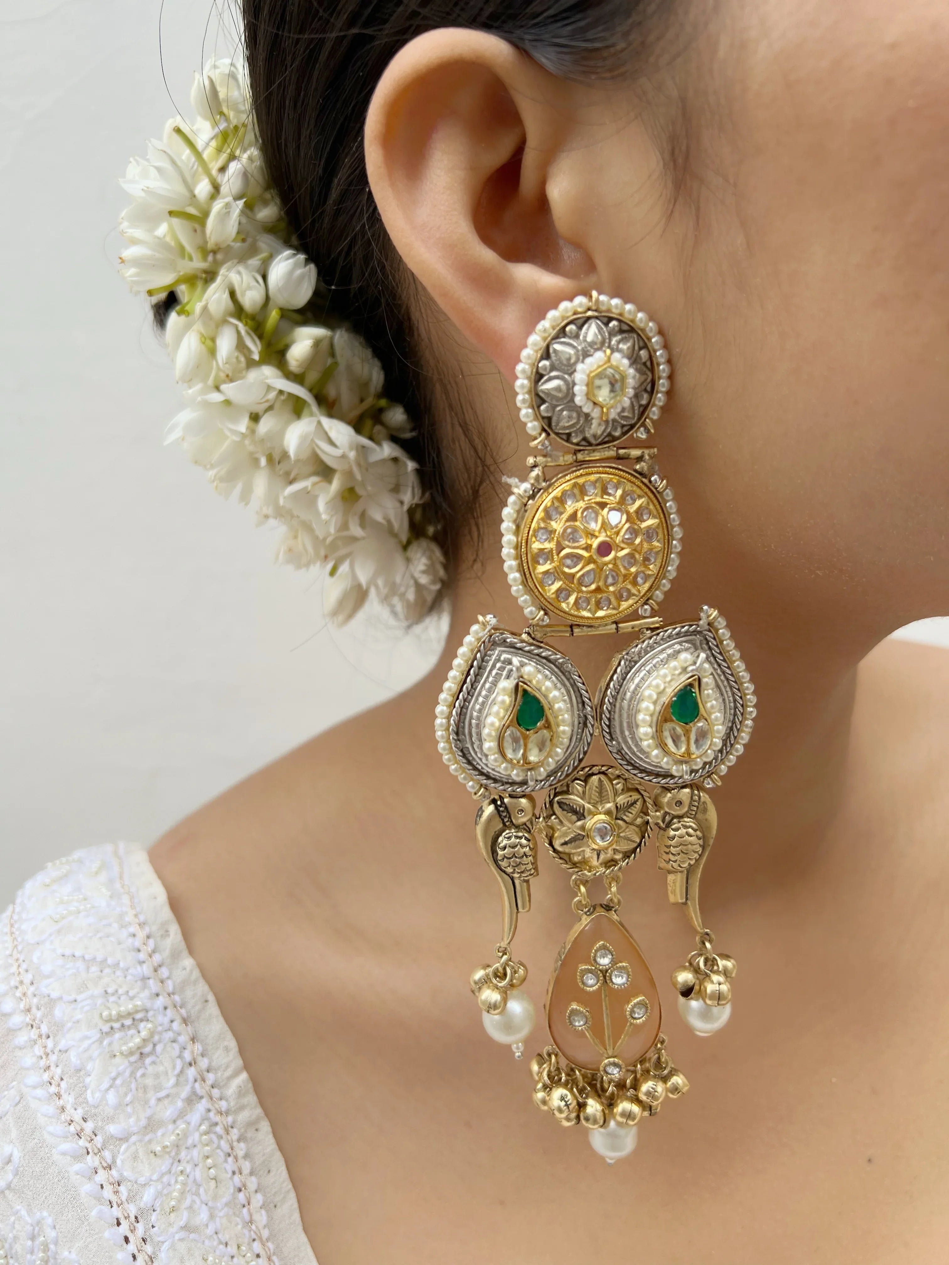 Kundan Bel Danglers - Jhaanjhariya