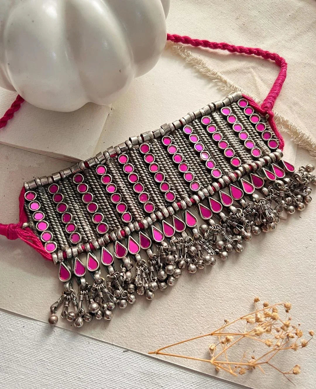 Niharika Mirror Choker - Jhaanjhariya