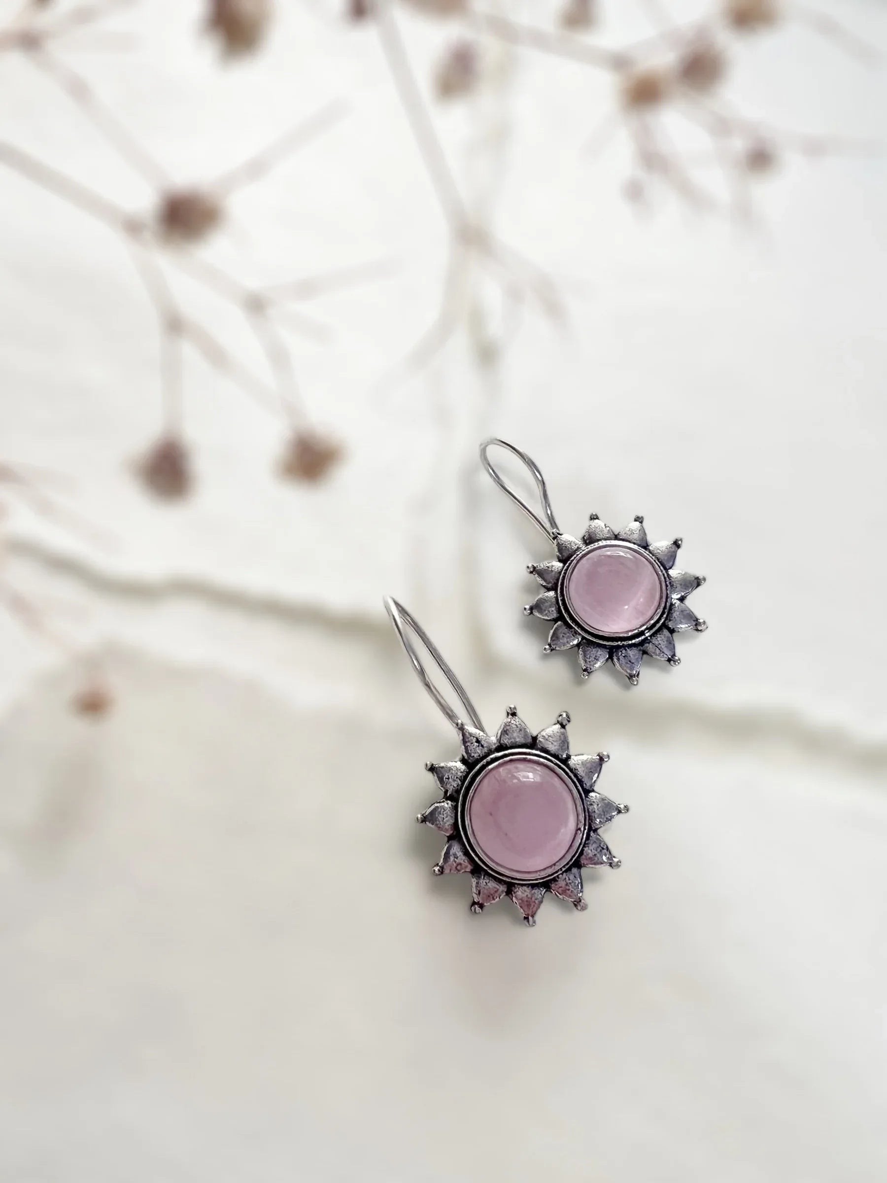 Sunflower Hook Earring - Jhaanjhariya