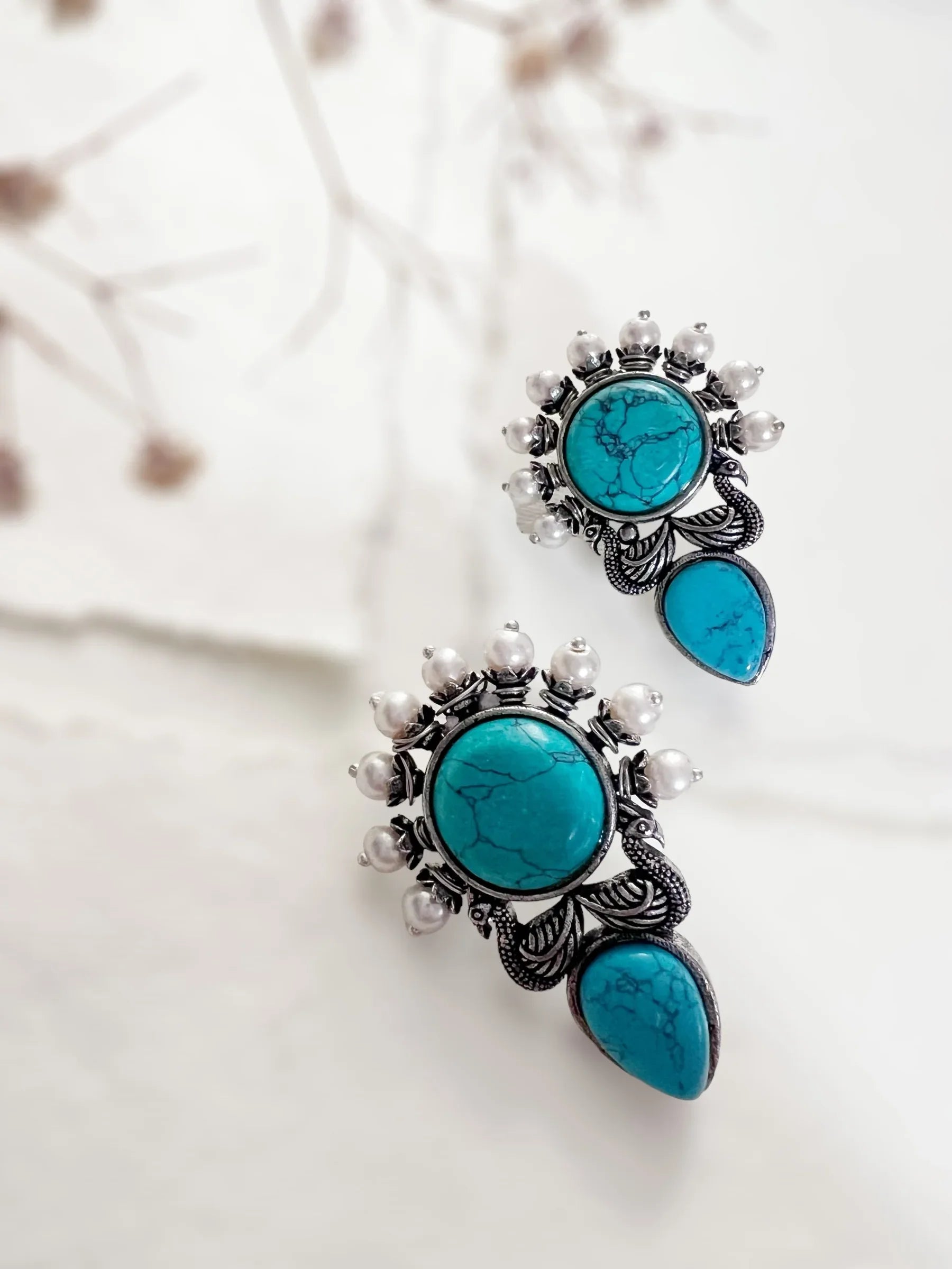 Piper Pearl Studs - Jhaanjhariya